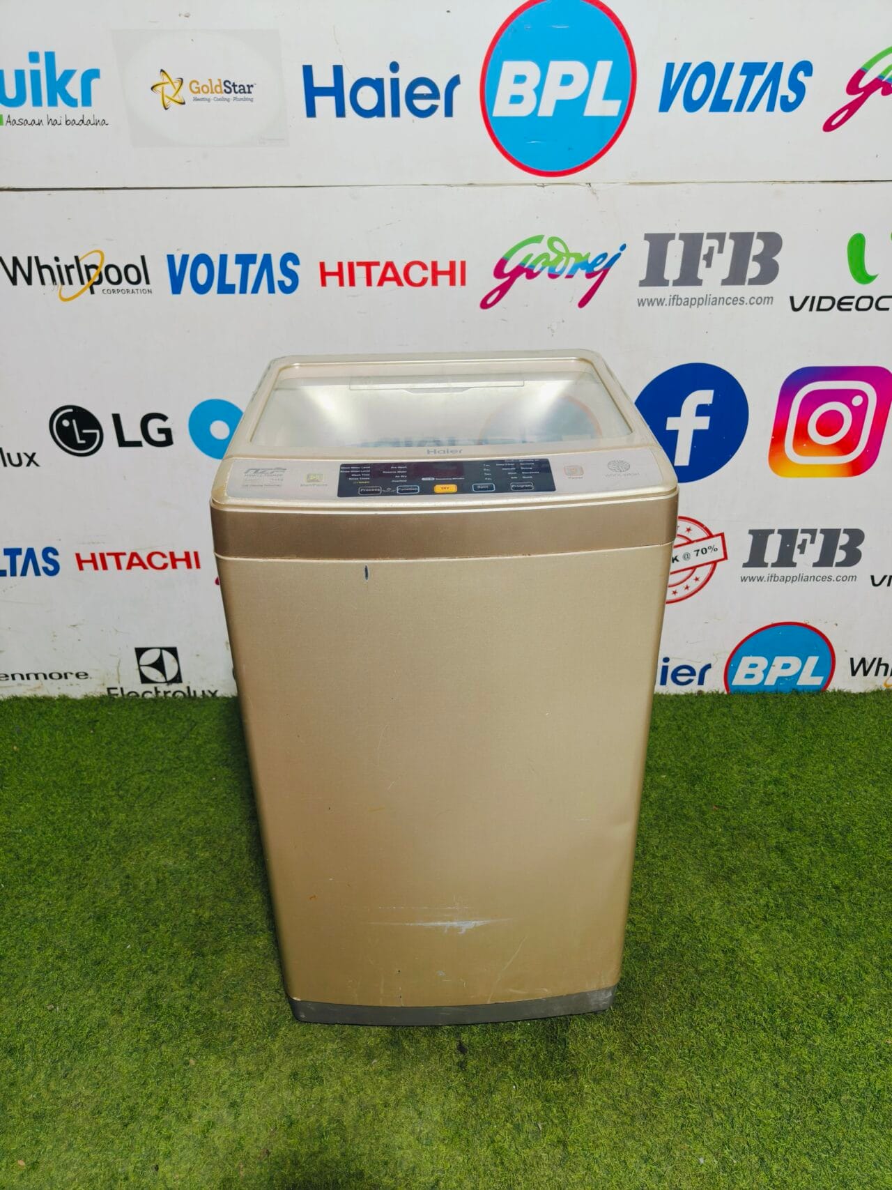 haier wool wash nzp self cleaning technology 7.2 kg gold in colour fully automatic top load washing machine