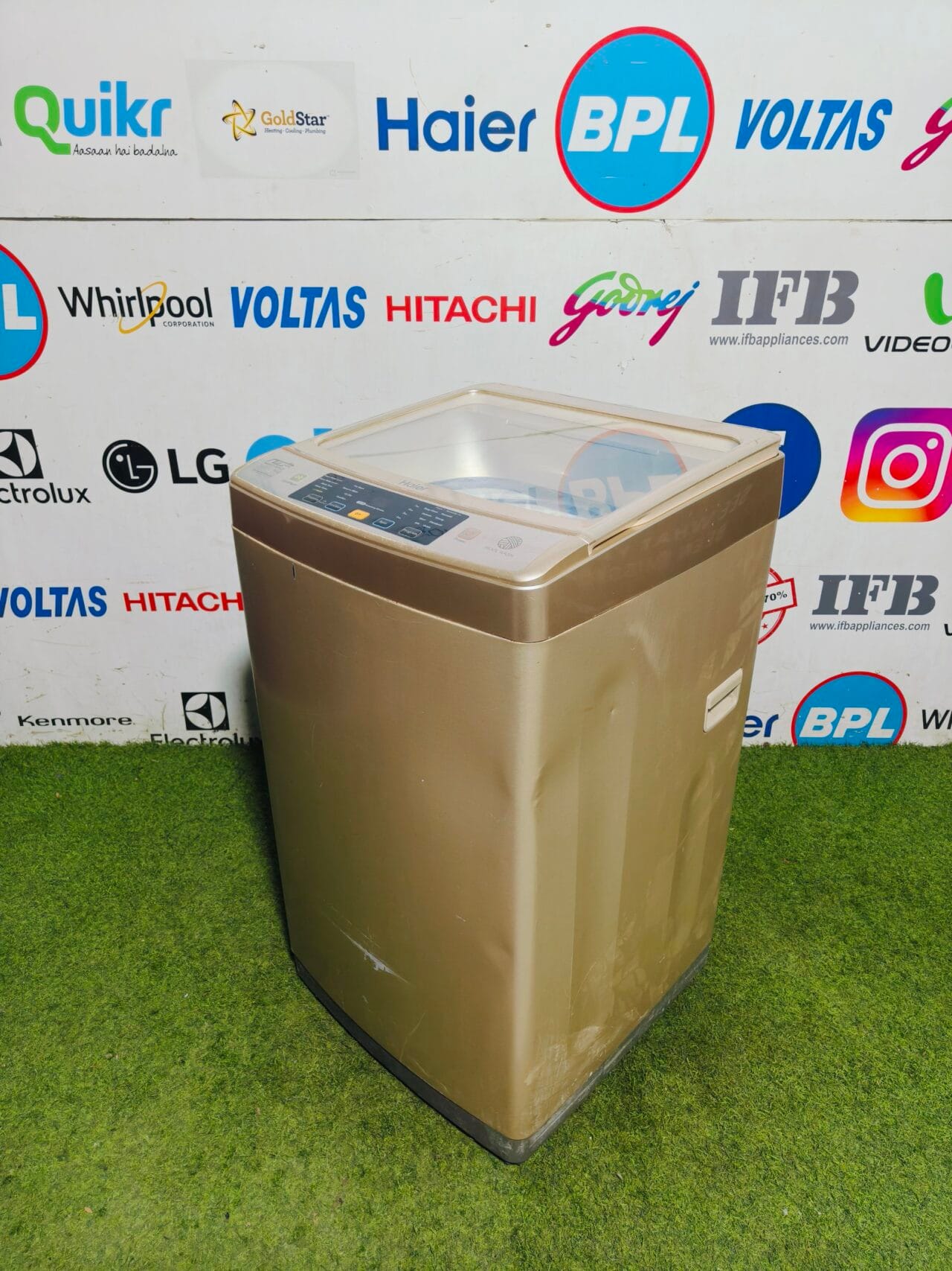haier wool wash nzp self cleaning technology 7.2 kg gold in colour fully automatic top load washing machine - Image 5