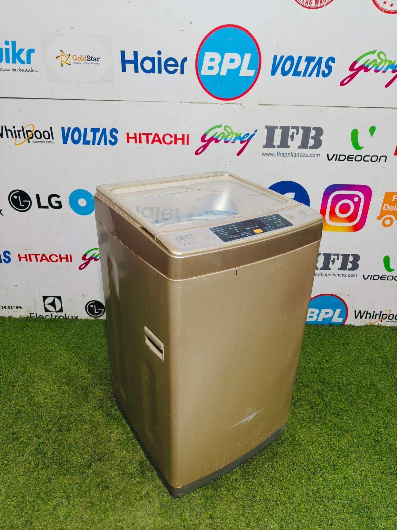 haier wool wash nzp self cleaning technology 7.2 kg gold in colour fully automatic top load washing machine - Image 4