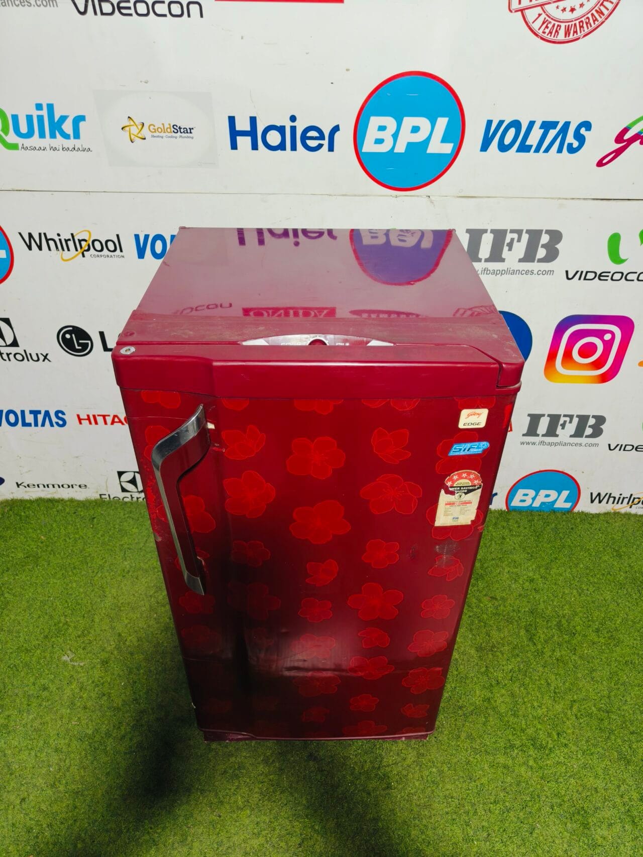 godrej edge 5 star energy rating inbuilt stabilizer red flower model 190 ltr single door refrigerator - Image 2