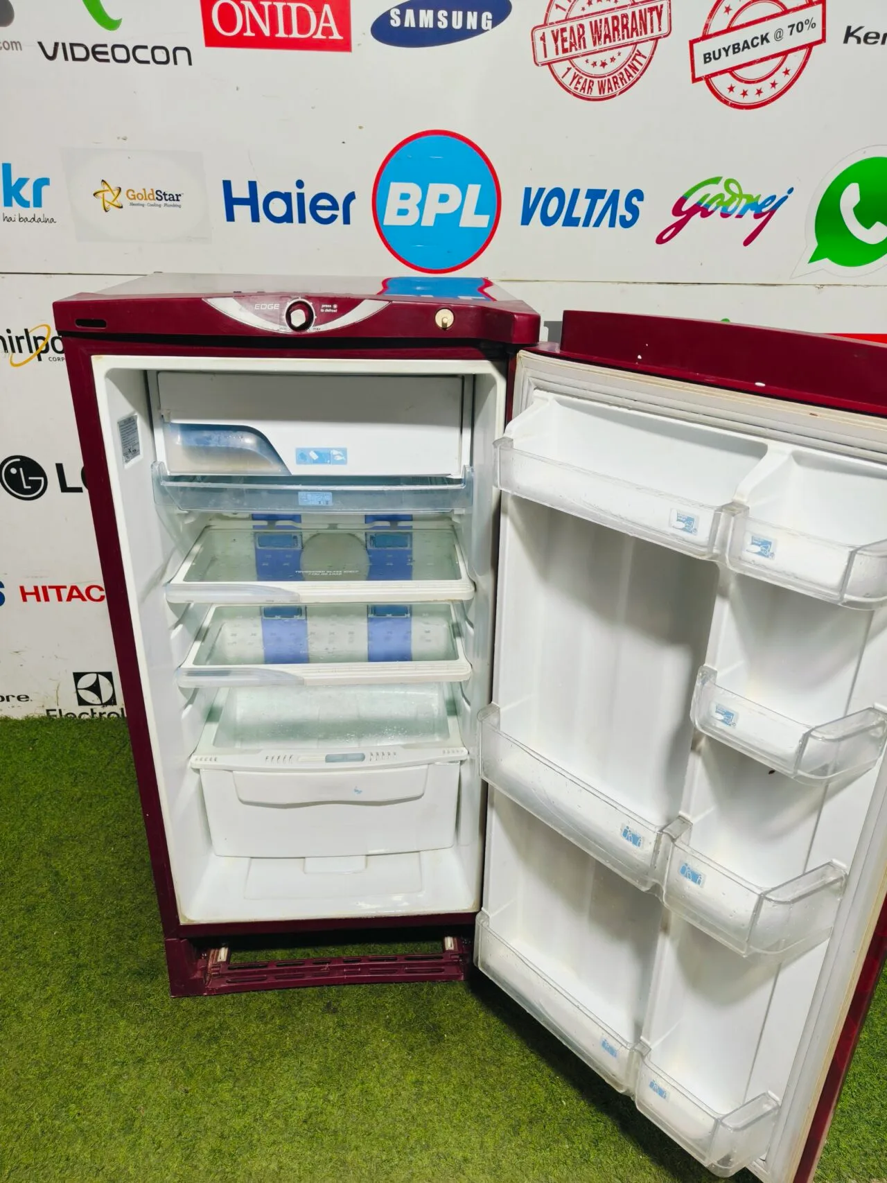 godrej edge 5 star energy rating inbuilt stabilizer red flower model 190 ltr single door refrigerator - Image 3