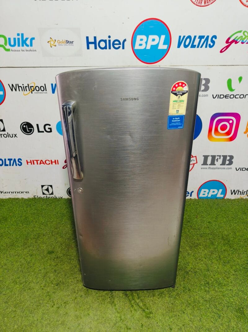 Samsung 4 star energy rating inbuilt stabilizer Steel finish 190 L single door refrigerator