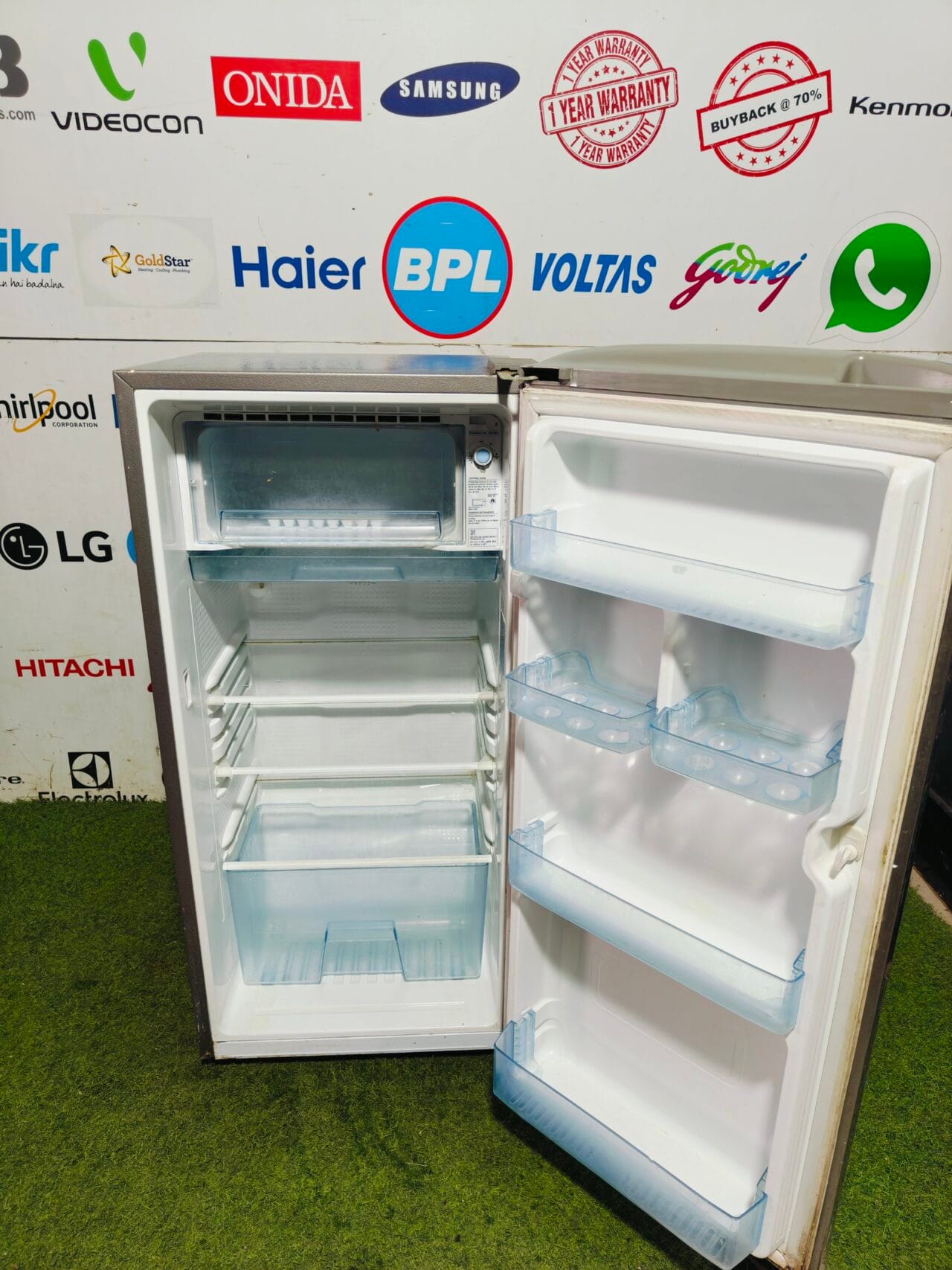 Samsung 4 star energy rating inbuilt stabilizer Steel finish 190 L single door refrigerator - Image 3