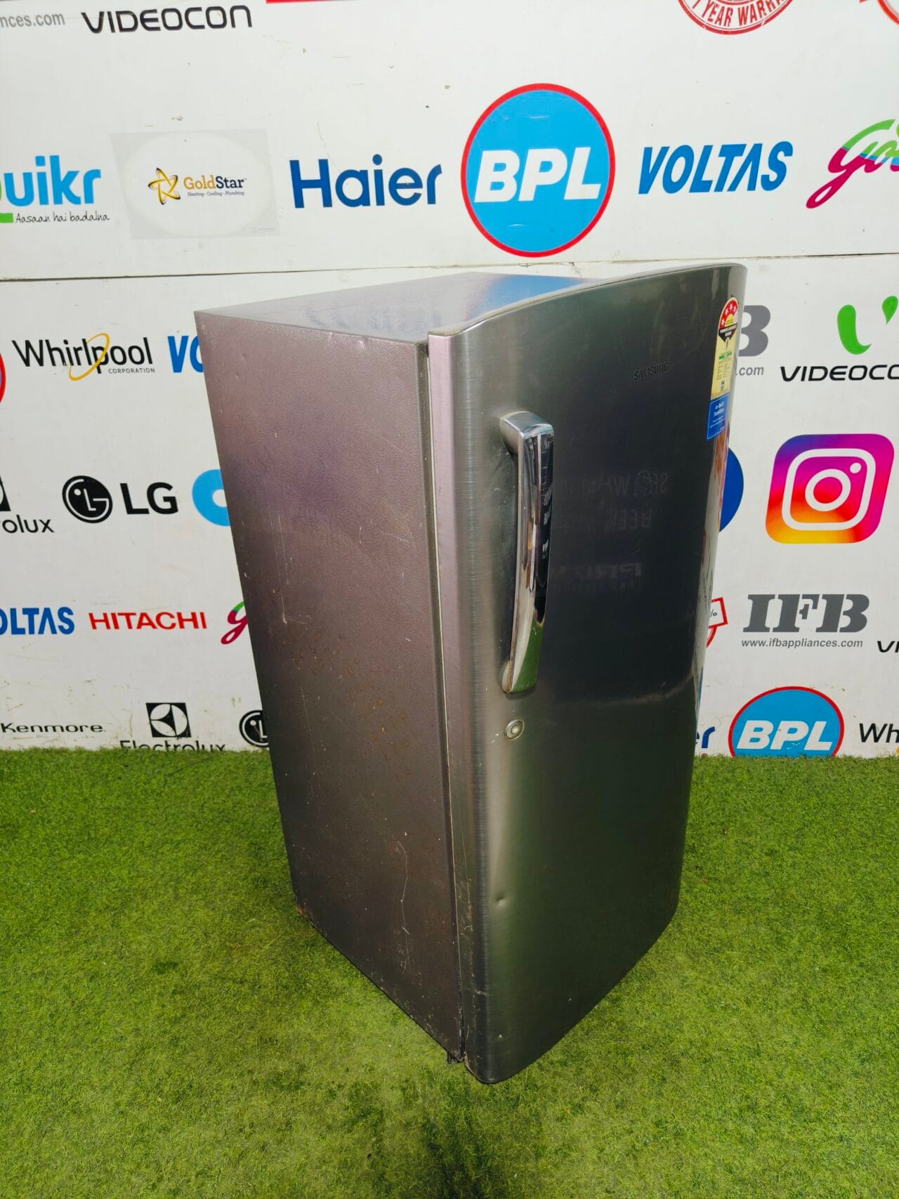Samsung 4 star energy rating inbuilt stabilizer Steel finish 190 L single door refrigerator - Image 4