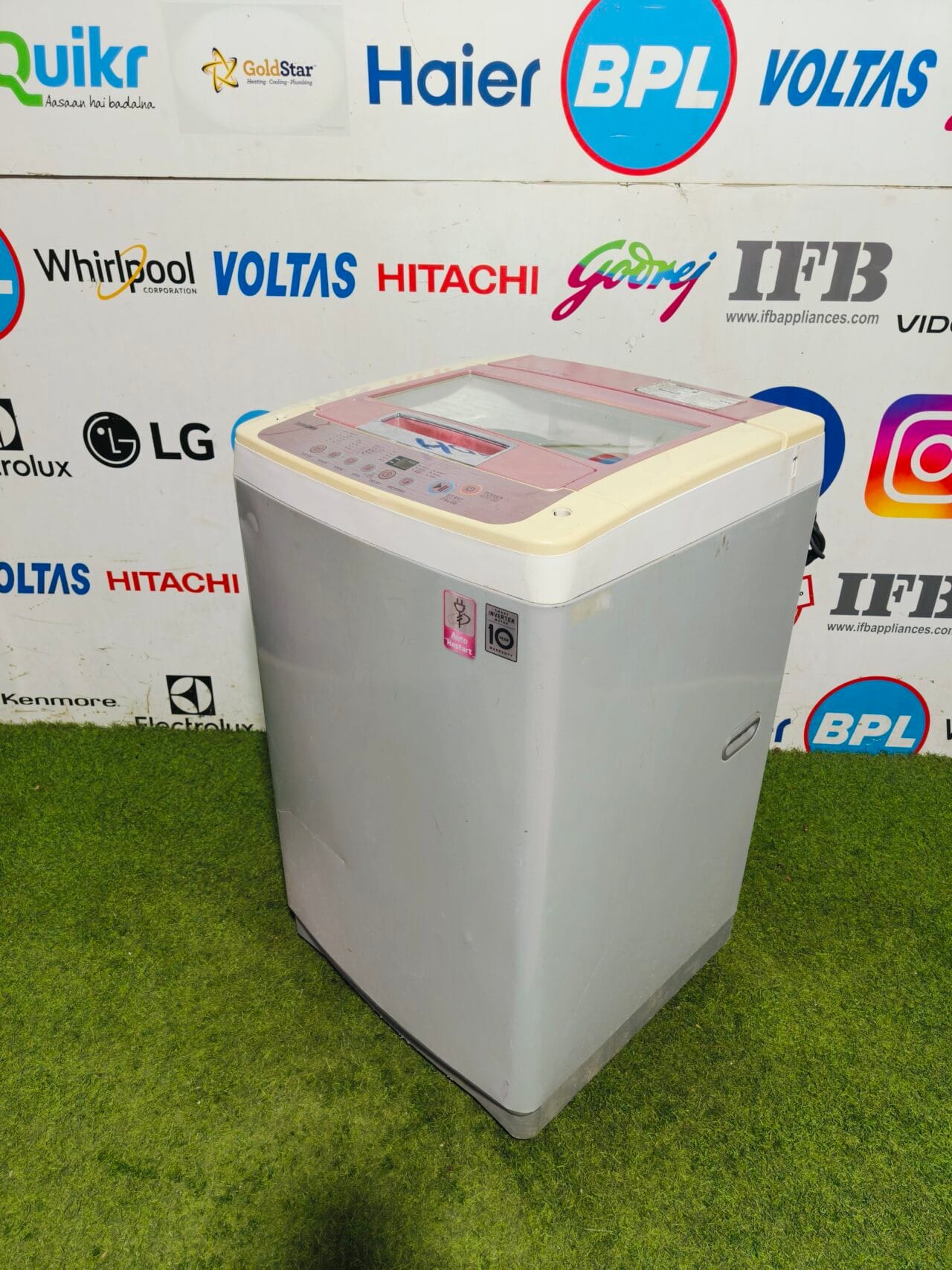 LG fuzzy logic turbo drum double colour 6.2 kg fully automatic top load washing machine - Image 5