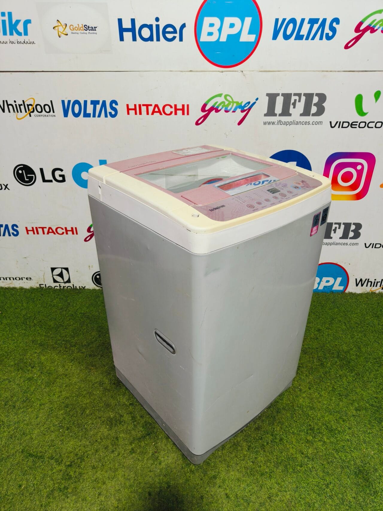 LG fuzzy logic turbo drum double colour 6.2 kg fully automatic top load washing machine - Image 4