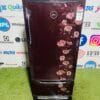 Godrej edge duo 4 star energy rating inbuilt stabiliser with separate vegetable compartment and onion tray 210 ltr gently used flower model two door refrigerator