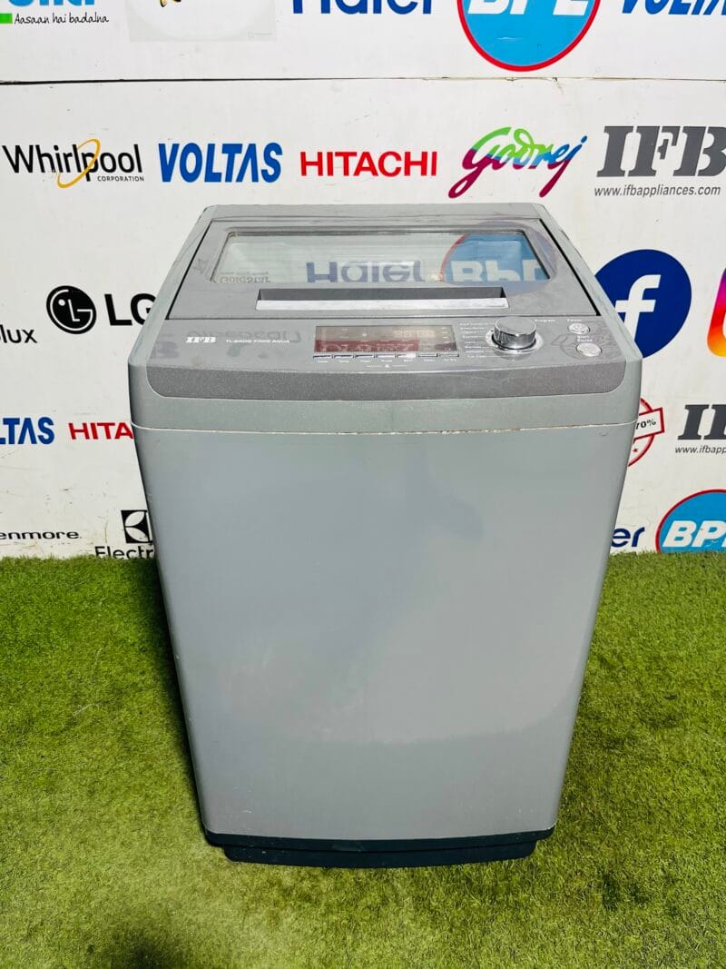 IFB TL-SGDG aqua grey in colour 7 kg with multiple programs gently used fully automatic top load washing machine