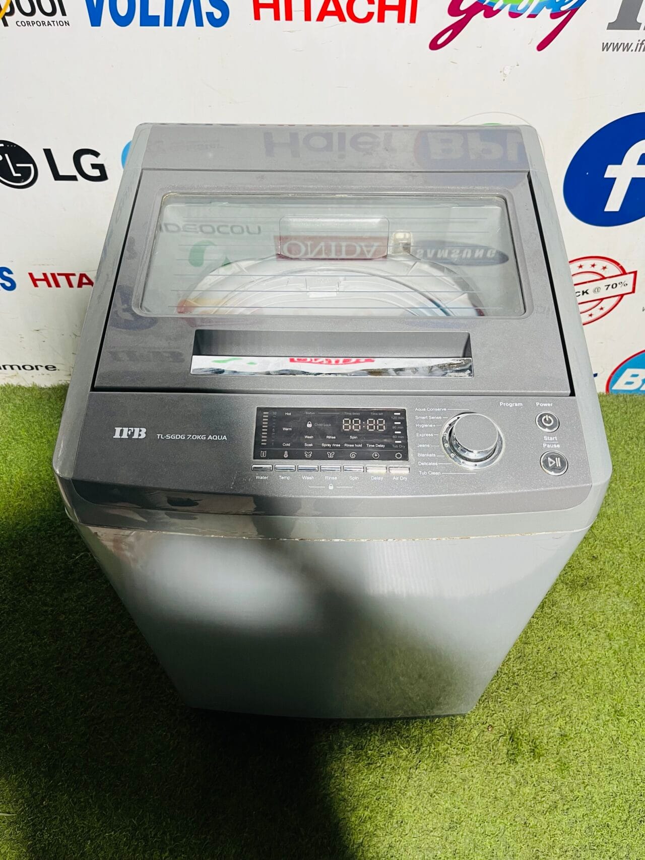 IFB TL-SGDG aqua grey in colour 7 kg with multiple programs gently used fully automatic top load washing machine - Image 2