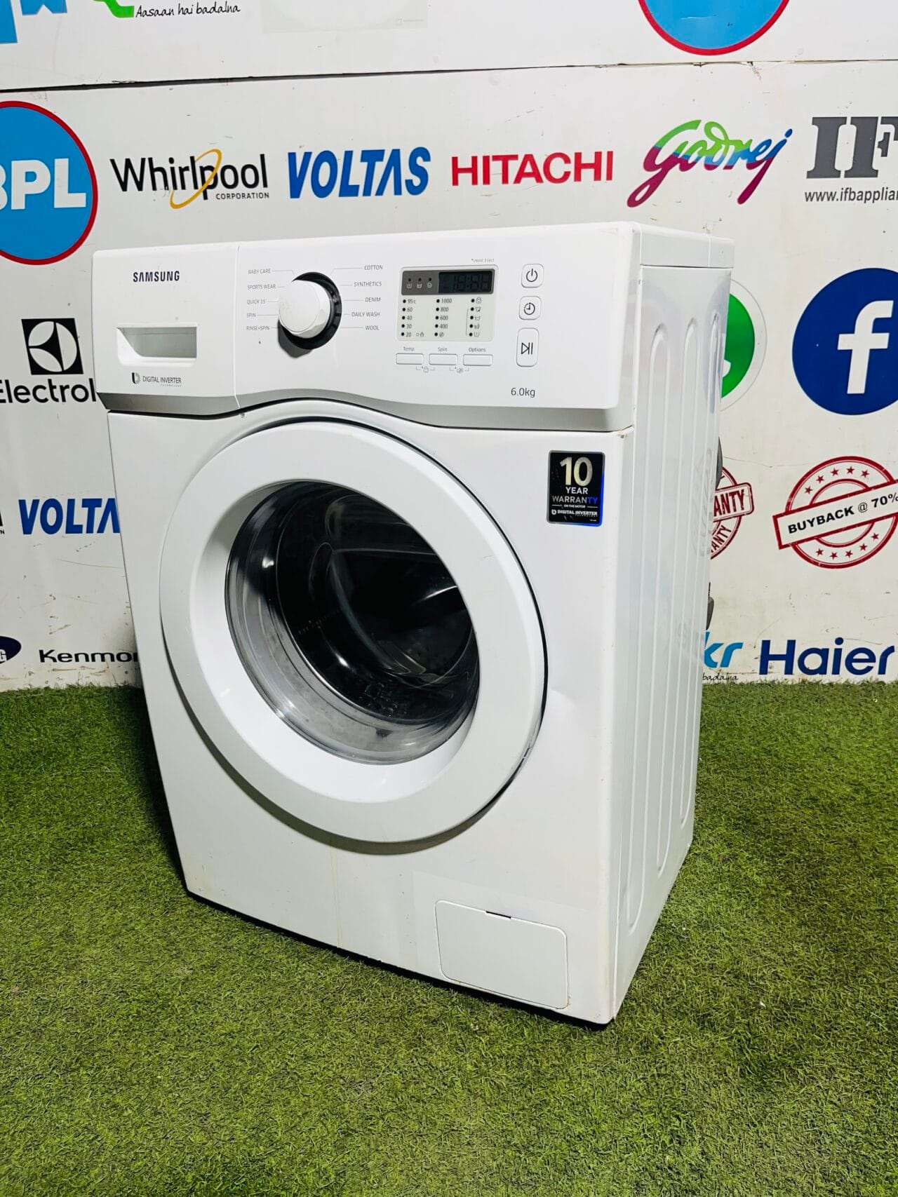 Samsung digital inverter white in colour 6 kg gently used fully automatic front load washing machine - Image 5