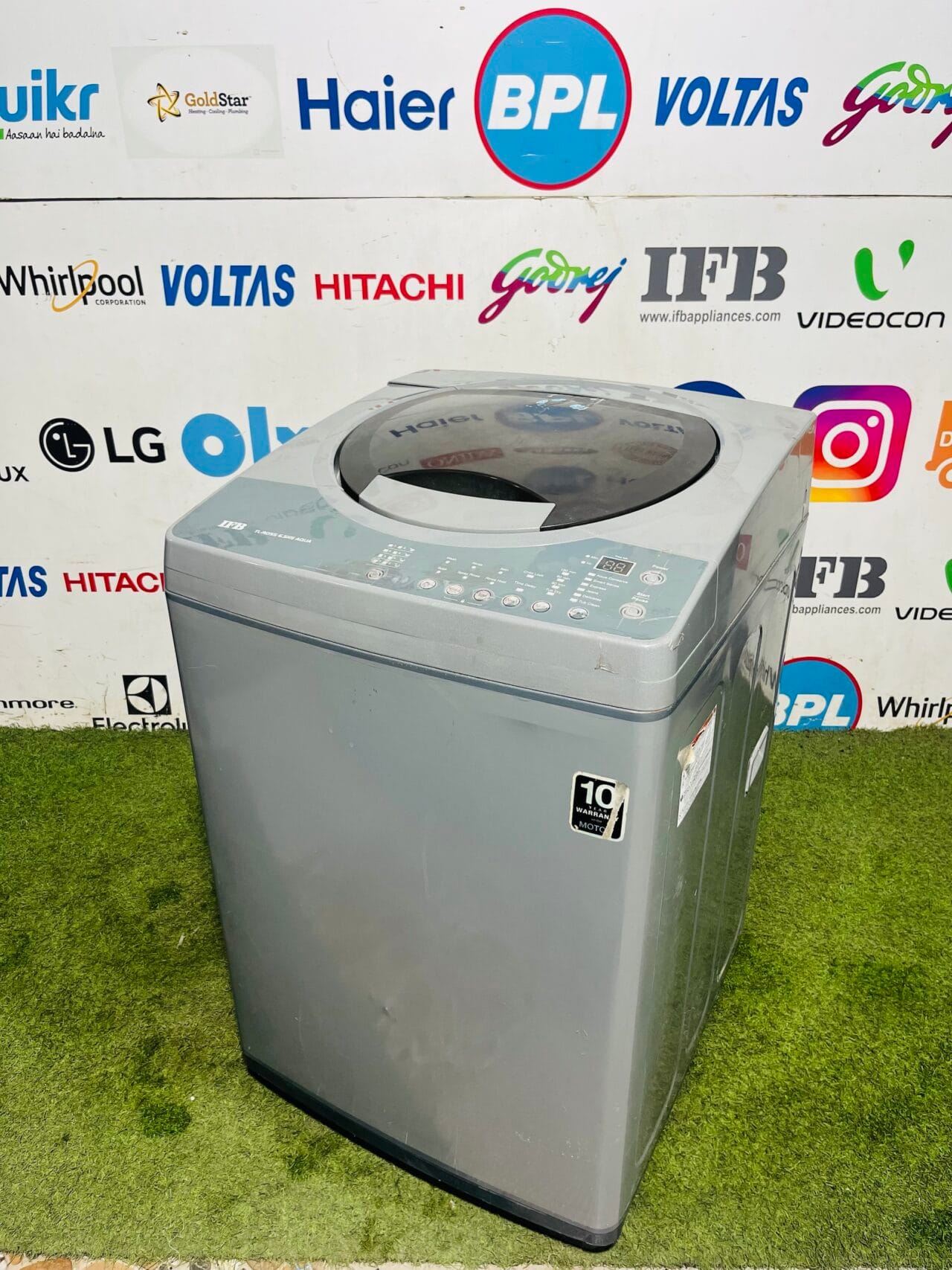 IFB aqua grey in colour 6.5 kg gently used fully automatic top load washing machine - Image 5