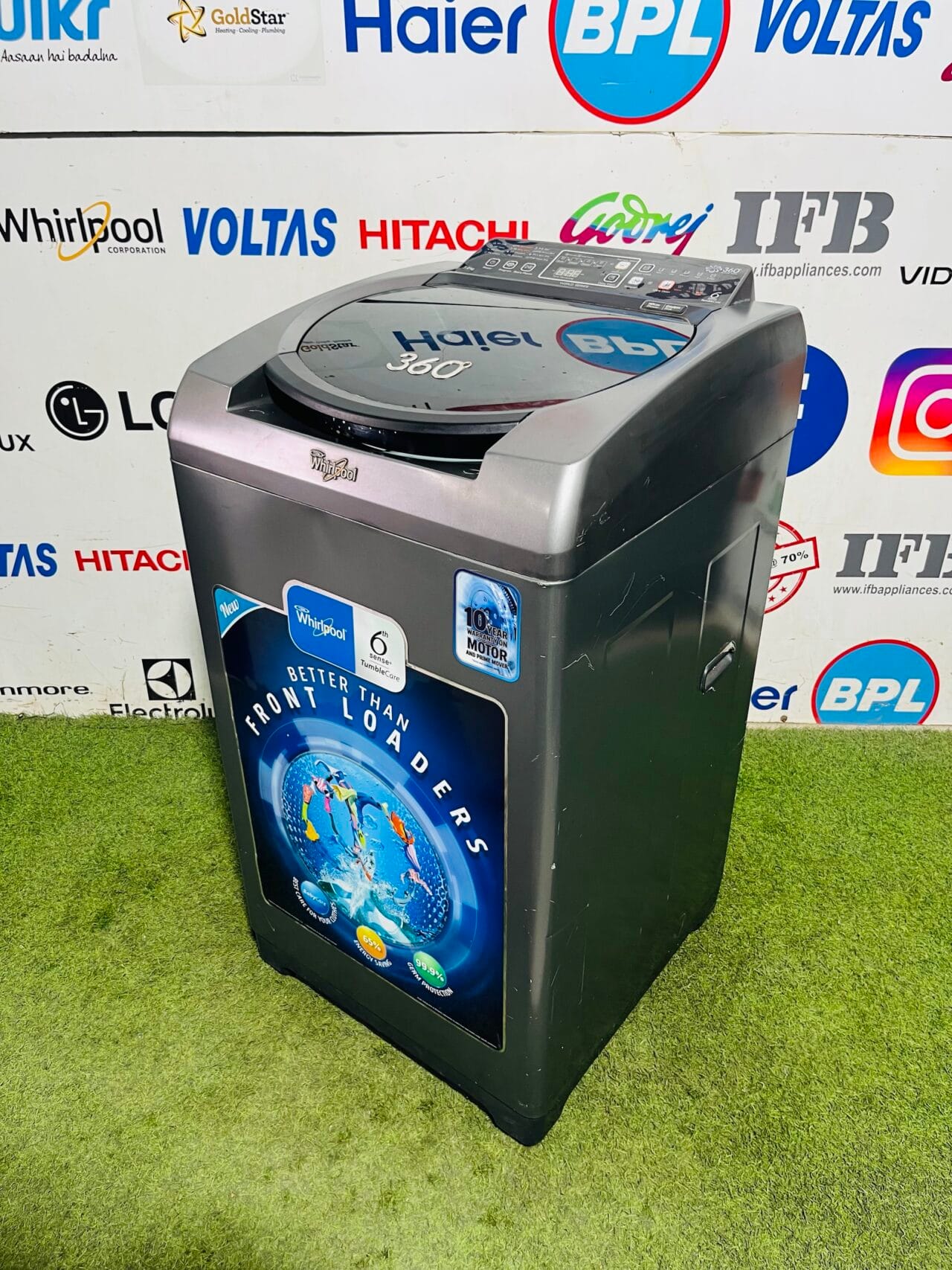 Whirlpool 360 World Series 6th sense  tumble wash 7.2 kg like new in condition fully automatic top load washing machine - Image 4
