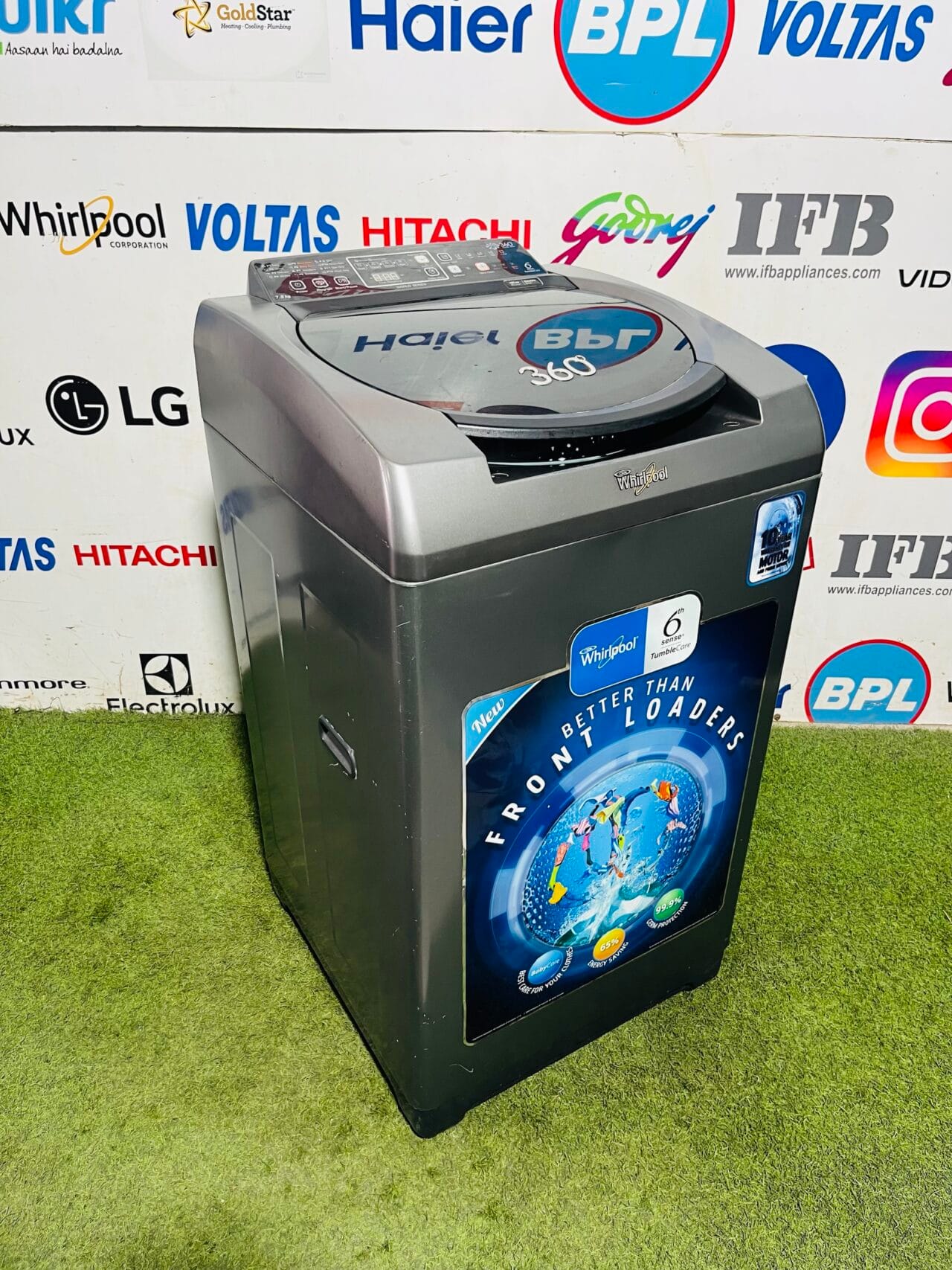 Whirlpool 360 World Series 6th sense  tumble wash 7.2 kg like new in condition fully automatic top load washing machine - Image 5