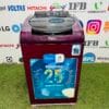 Whirlpool 6th sense stain wash,ultra clean with multiple programs maroon in colour 7.2 kg gently used fully automatic top load washing machine