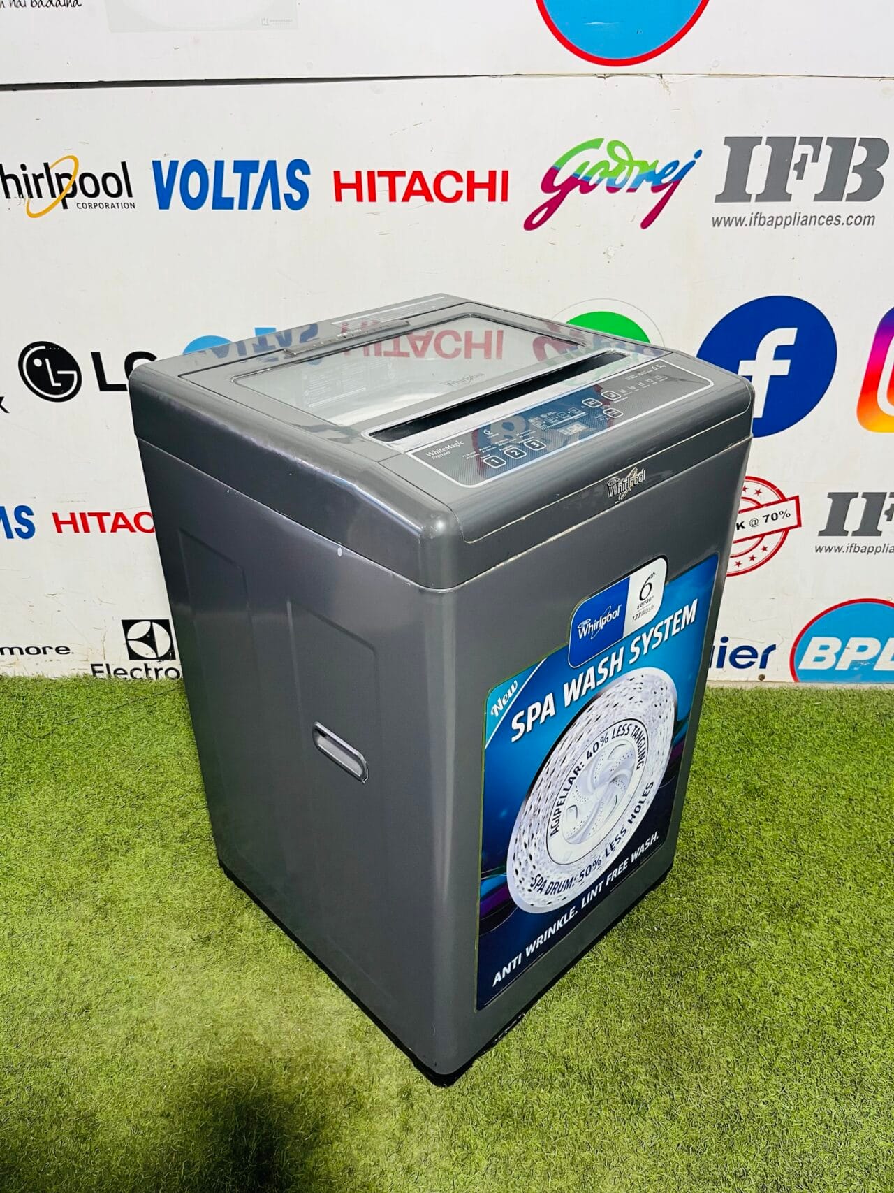 Whirlpool white magic premier with spa wash system and max dry 6.5 kg fully automatic gently used top load washing machine - Image 4