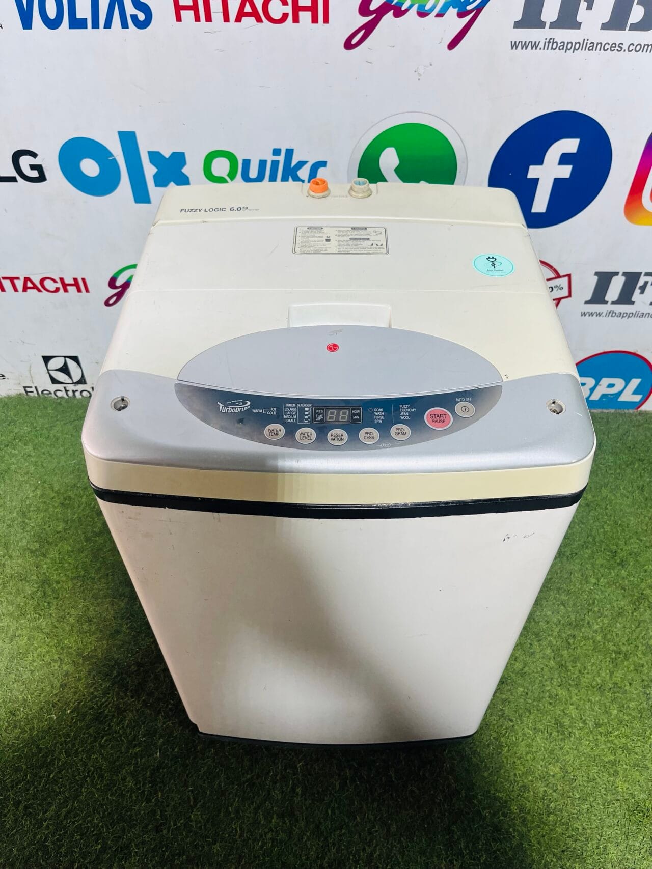 Lg fuzzy logic turbo drum 6 kg fully automatic top load washing machine - Image 2