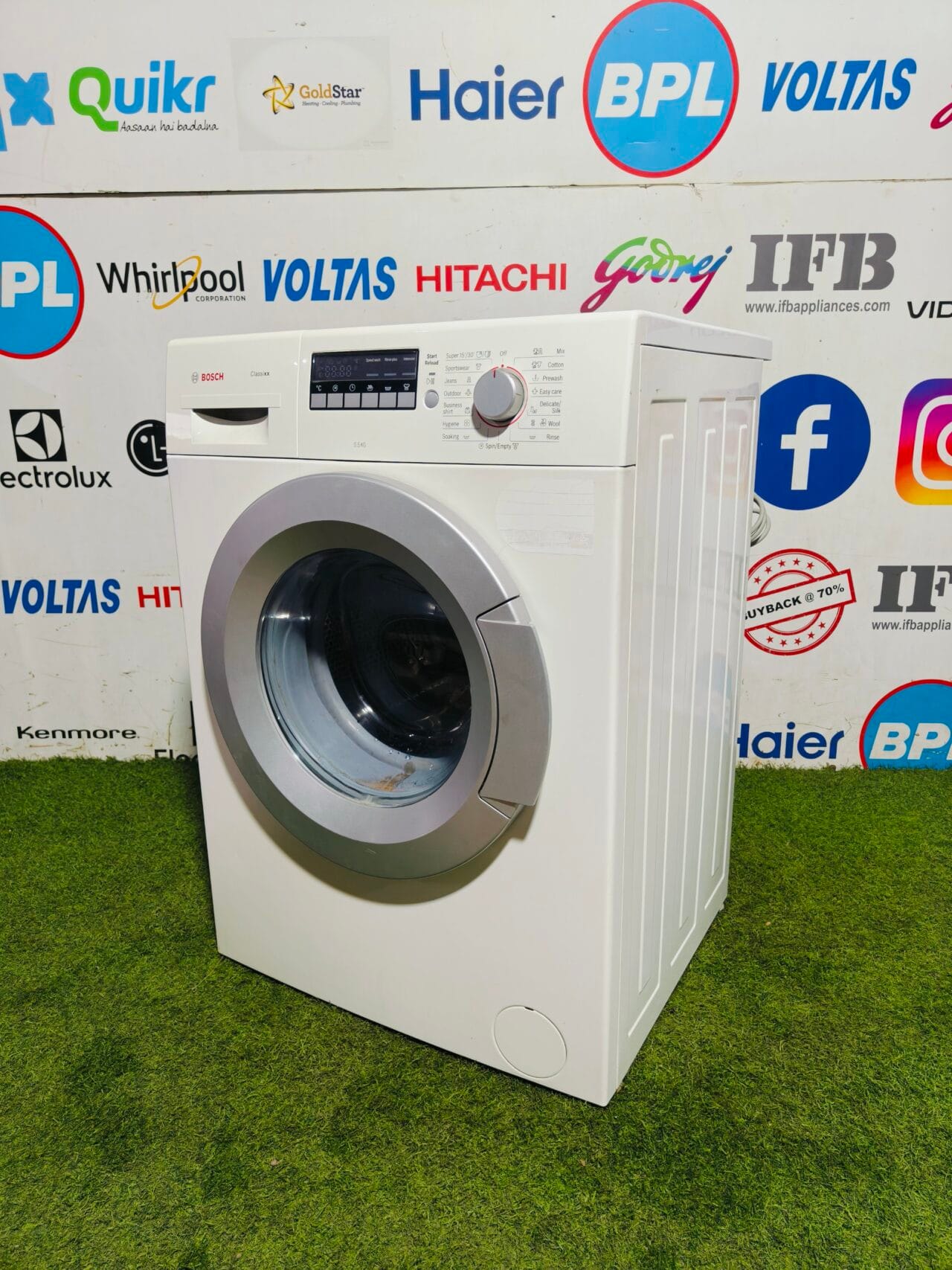 Bosch classic xx 5.5 kg white in colour with digital time display gently used fully automatic front load washing machine - Image 5