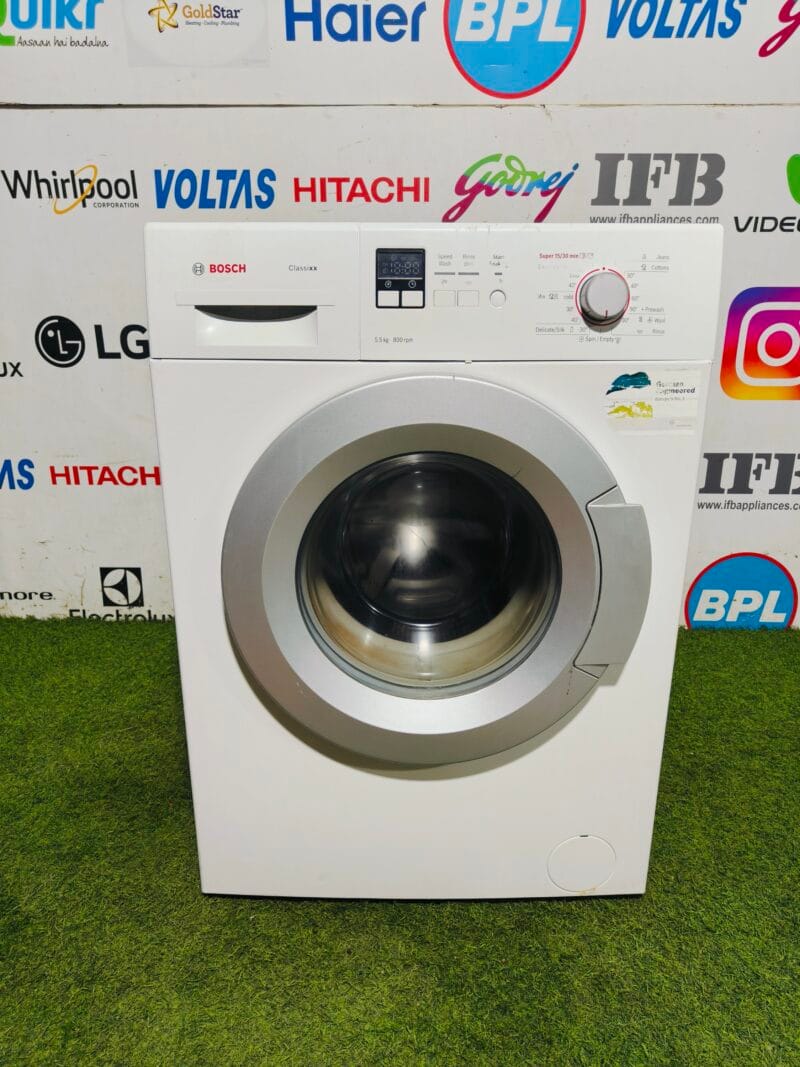 Bosch classic xx 5.5 kg white in colour gently used fully automatic front load washing machine