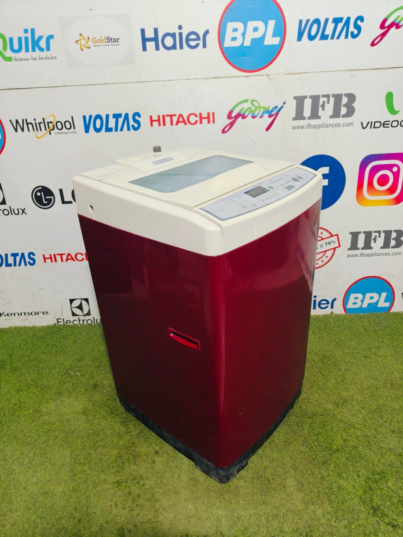 Samsung air turbo 6.2kg red and white in colour fully automatic top load washing machine - Image 4