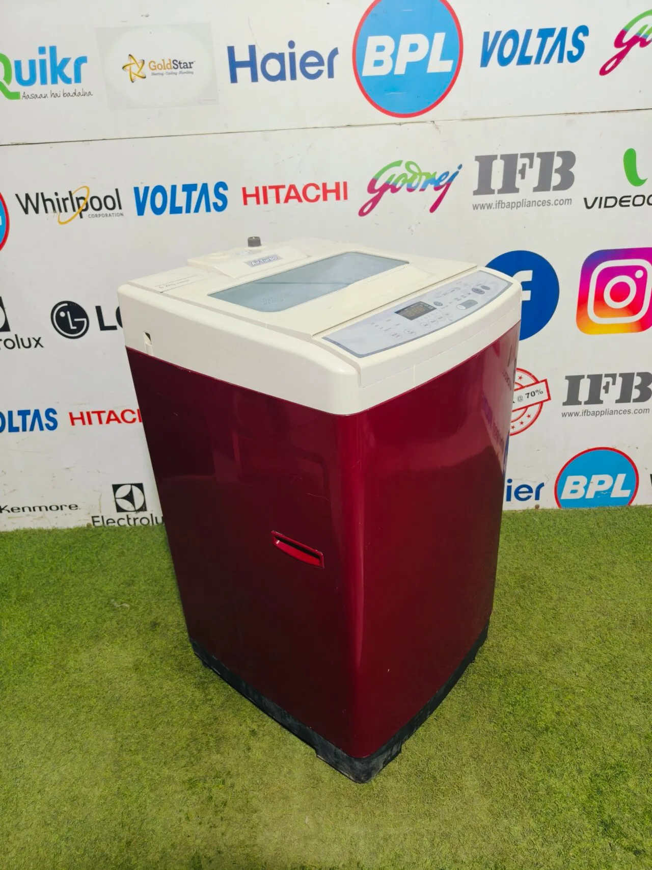 Samsung air turbo 6.2kg red and white in colour fully automatic top load washing machine - Image 4