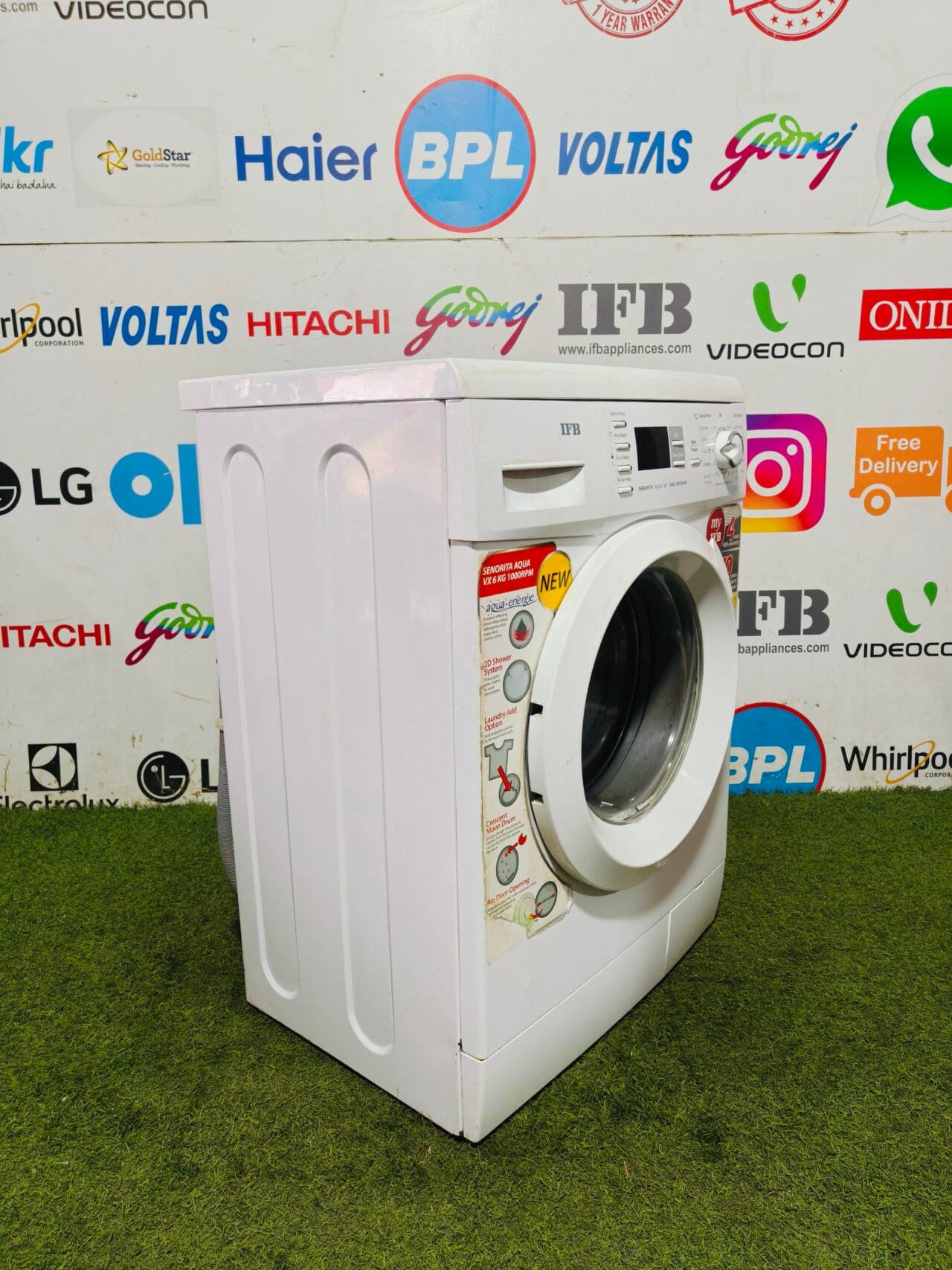 IFB senorita aqua vx white in colour with digital time display 6 kg 1000 RPM fully automatic front load washing machine - Image 5
