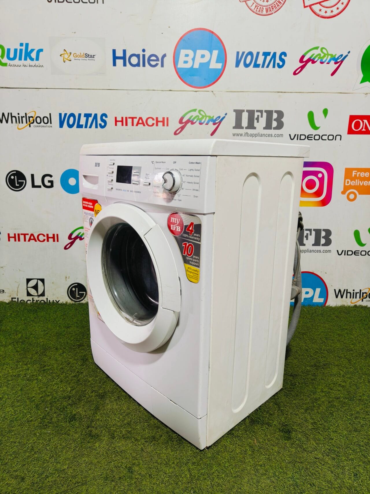 IFB senorita aqua vx white in colour with digital time display 6 kg 1000 RPM fully automatic front load washing machine - Image 4