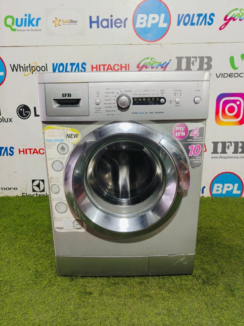 IFB elena aqua 6 kg silver in colour fully automatic front load washing machine