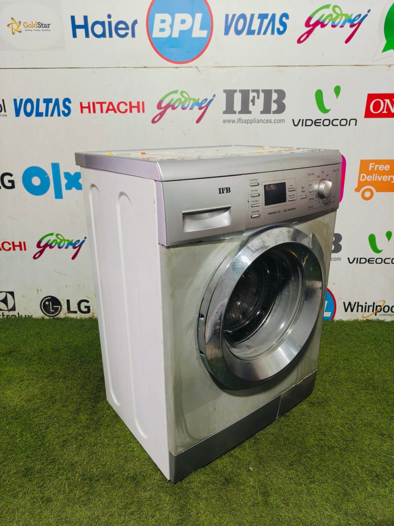 IFB senorita sx 6 kg 1000 RPM with digital time display silver in colour fully automatic front load washing machine - Image 4