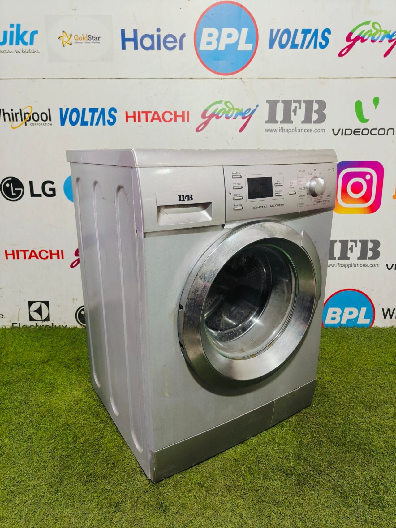 IFB senorita sx 6 kg 1000 RPM with digital time display silver in colour fully automatic front load washing machine - Image 4