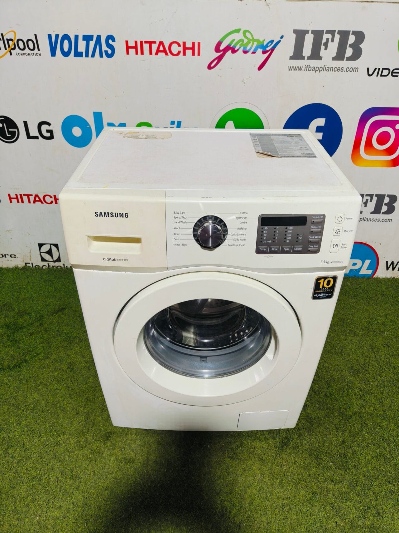 Samsung digital inverter 5.5 kg fully automatic front load washing machine - Image 2