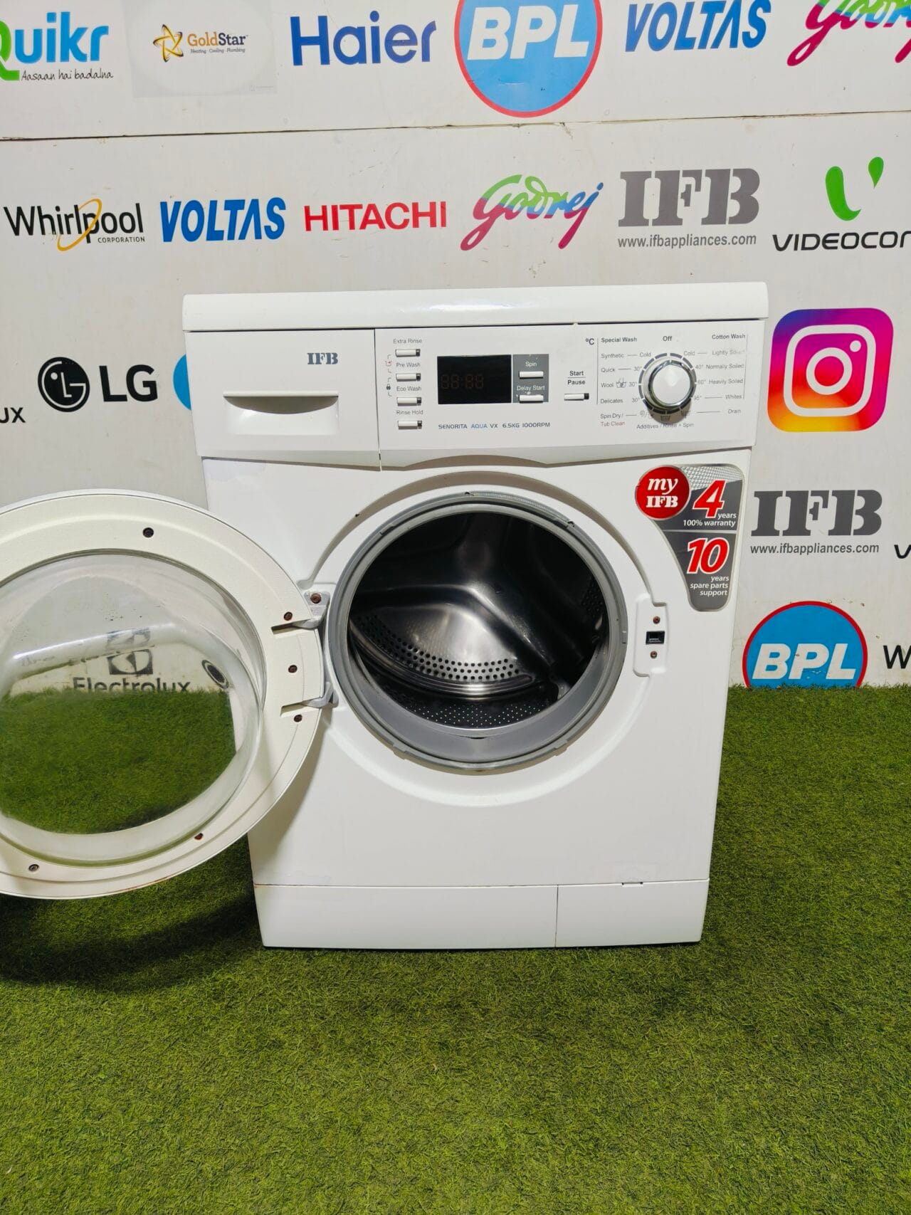 IFB Senorita Aqua VX 6.5 kg full white in colour with digital display fully automatic front load washing machine - Image 3