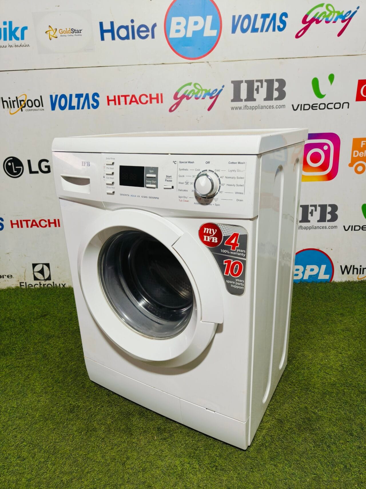 IFB Senorita Aqua VX 6.5 kg full white in colour with digital display fully automatic front load washing machine - Image 5