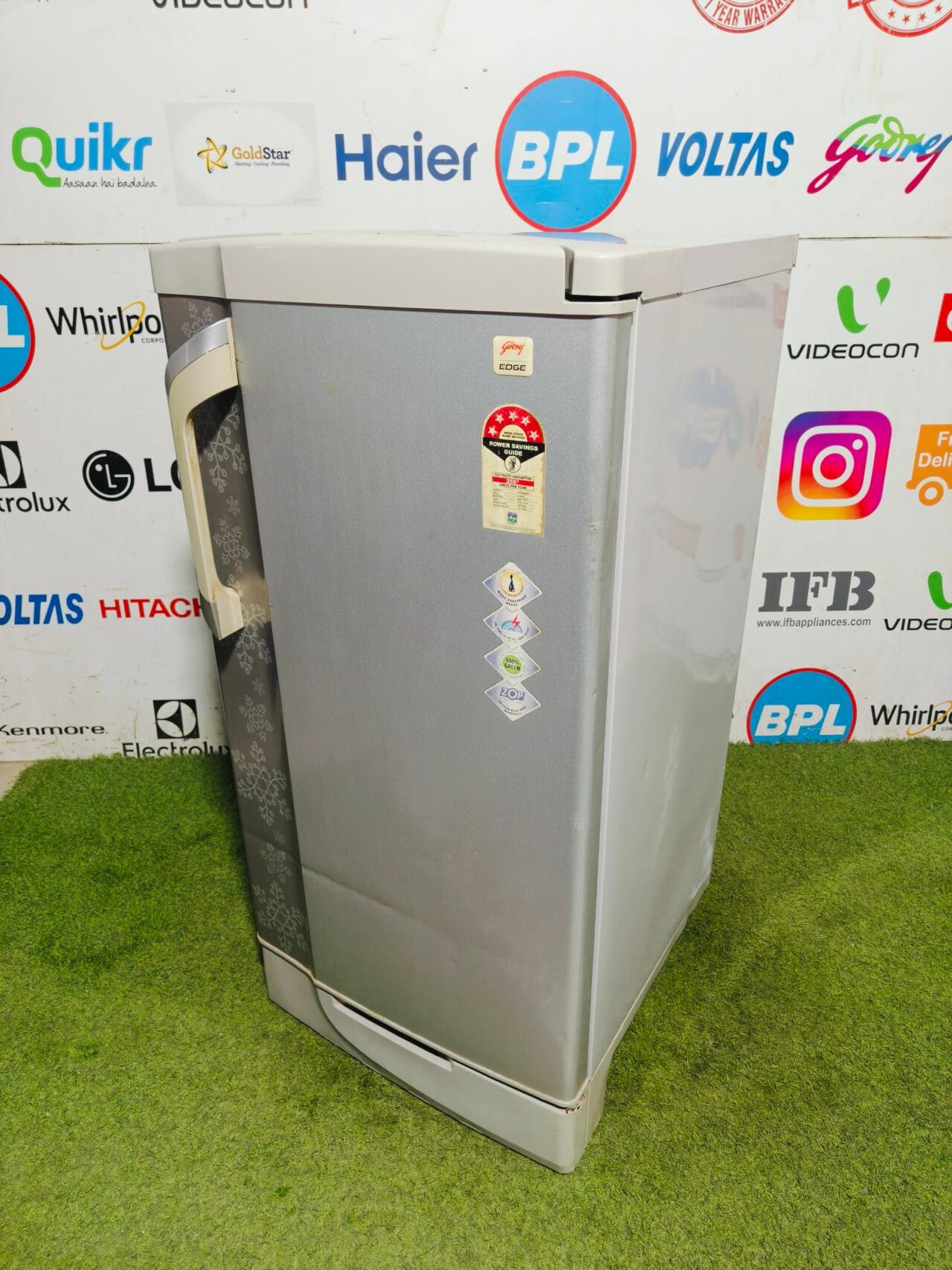 Godrej edge five star energy rating inbuilt stabilizer with base stand and onion tray 190 ltr single door refrigerator - Image 6