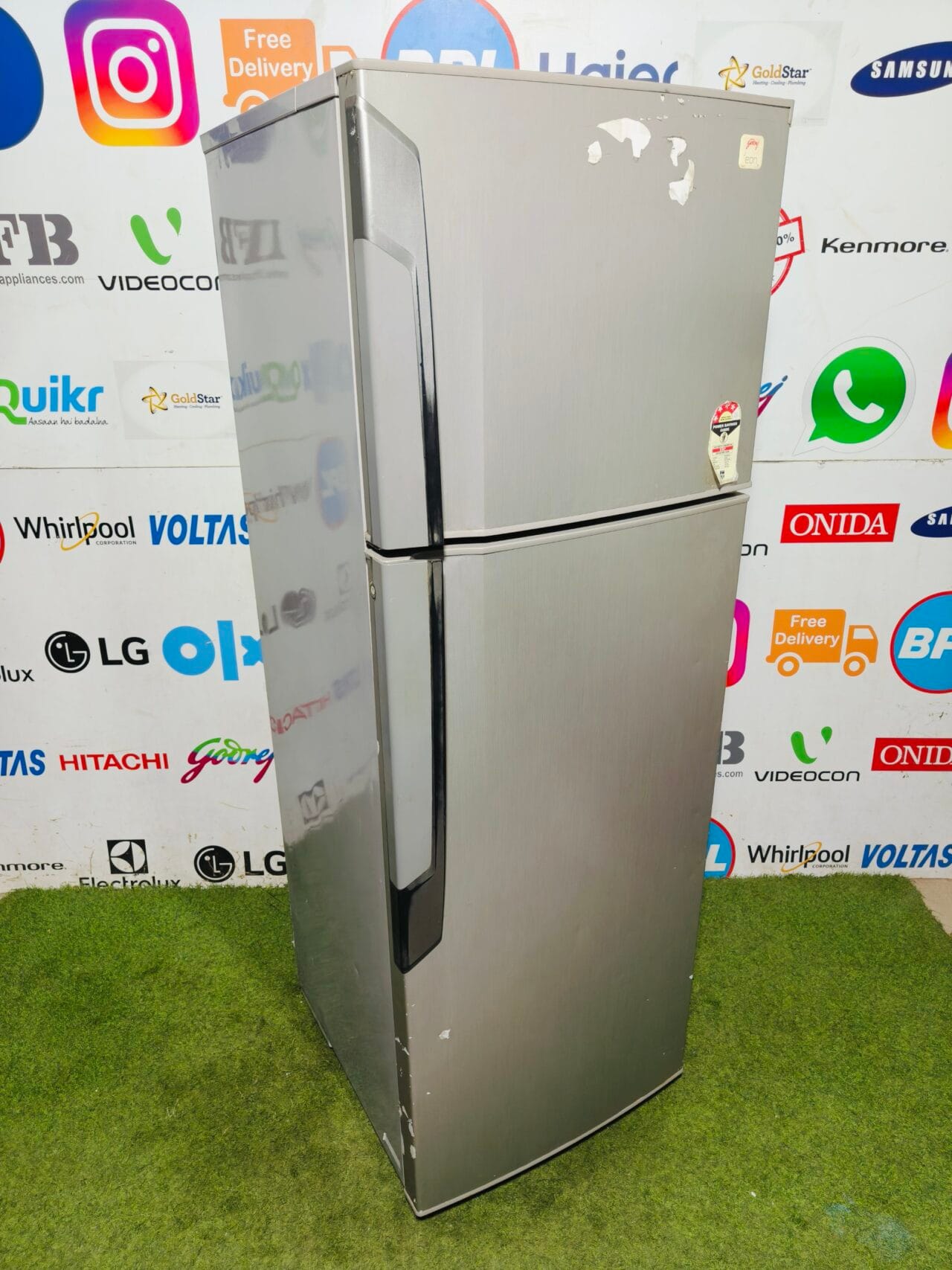 godrej eon 4 star energy rating inbuilt stabiliser silver in colour 350 ltr double door refrigerator - Image 5