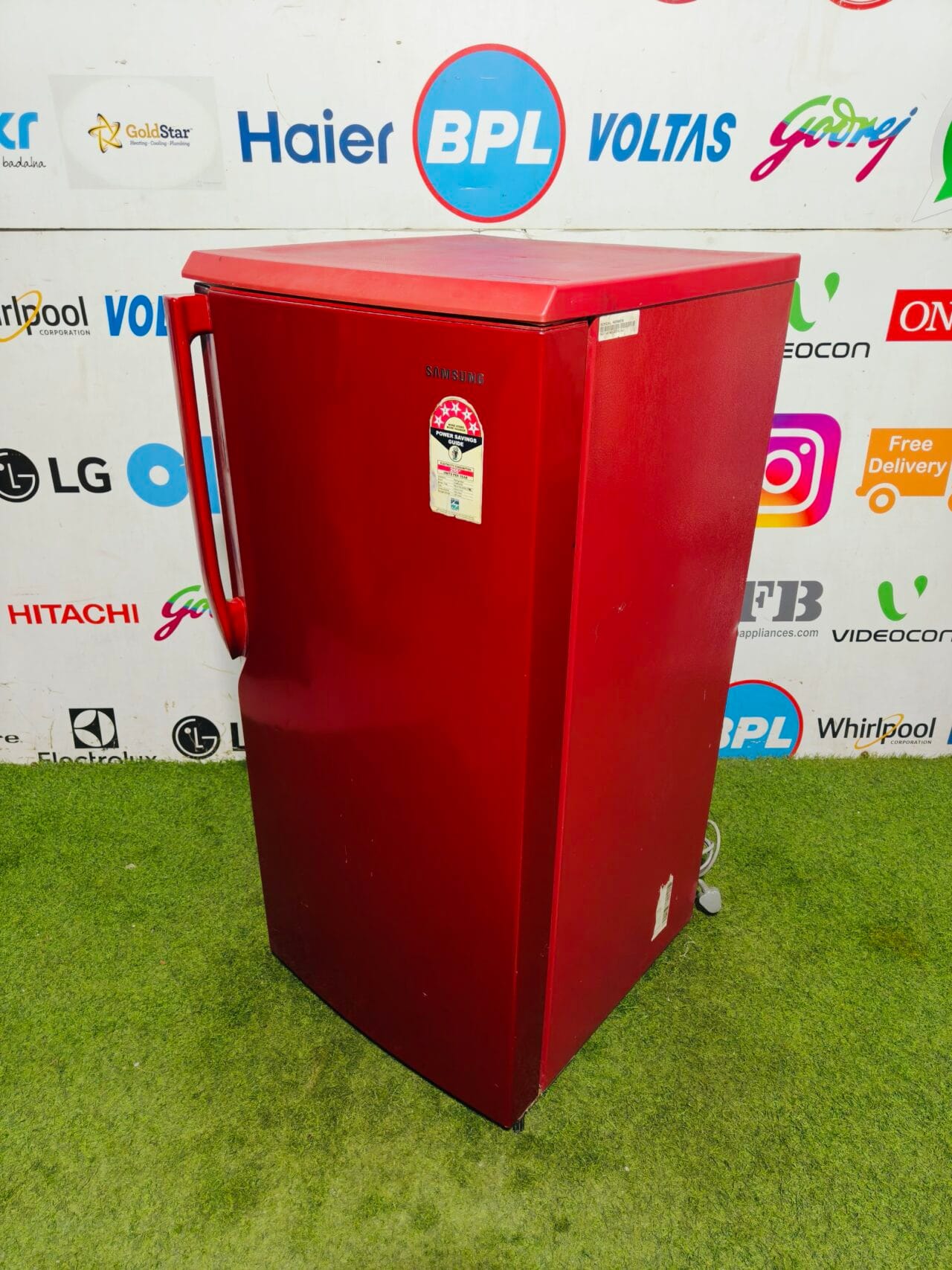Samsung 5 star energy rating inbuilt stabiliser bright red in colour 190 ltr single door refrigerator - Image 5