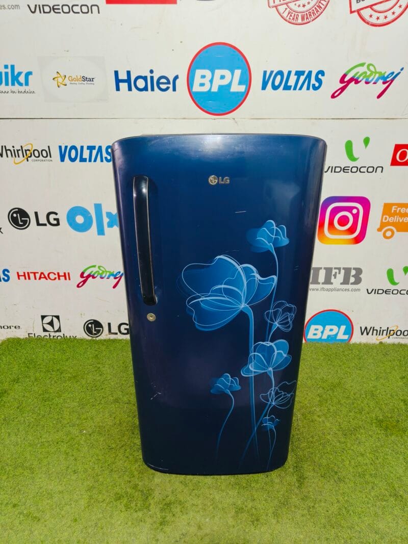LG 4 star energy rating inbuilt stabiliser blue flower model 190 ltr single door refrigerator