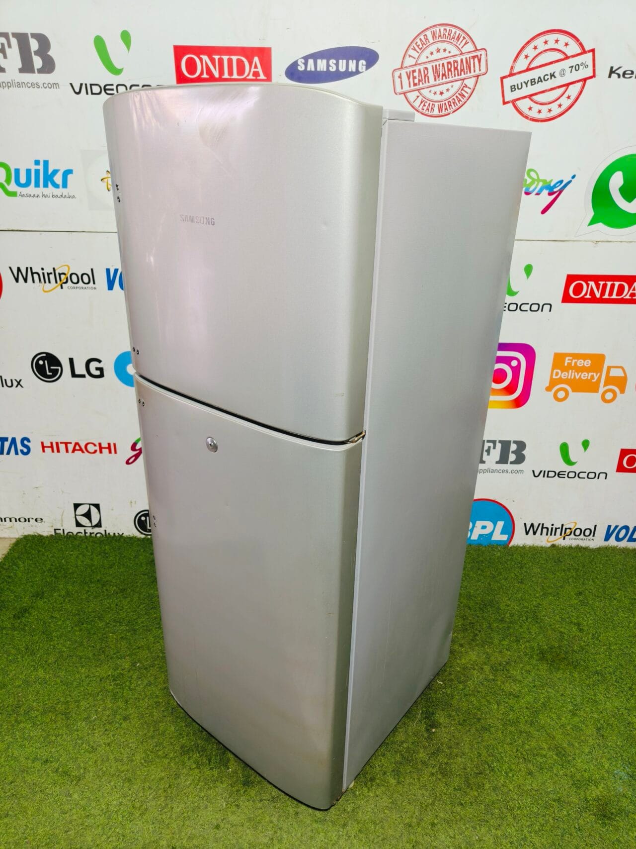Samsung silver fresh 4 star energy rating inbuilt stabiliser 240 ltr gently used double door refrigerator - Image 4