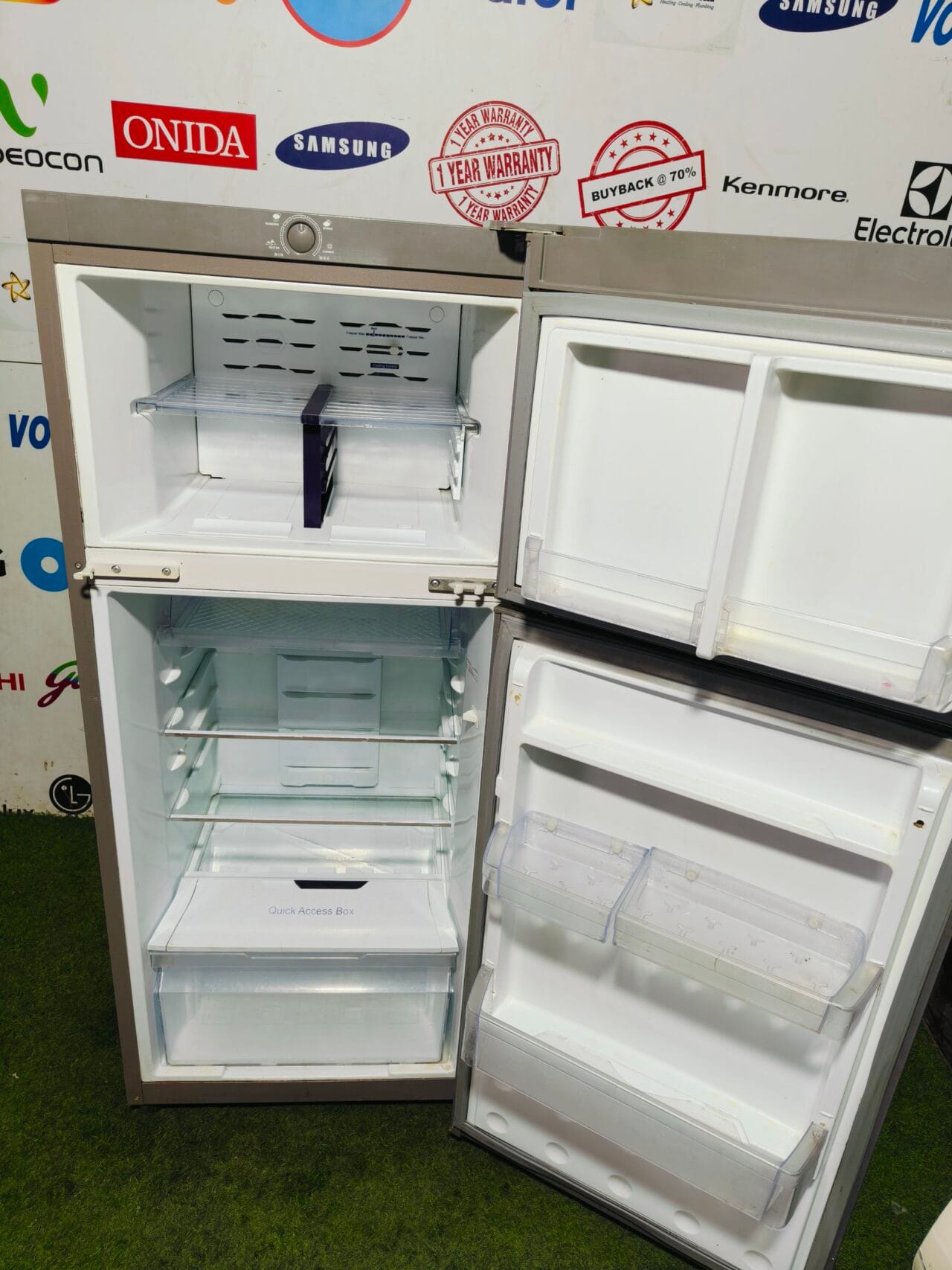 Godrej Eon pink flower model 240 l inbuilt stabilizer used double door refrigerator - Image 3