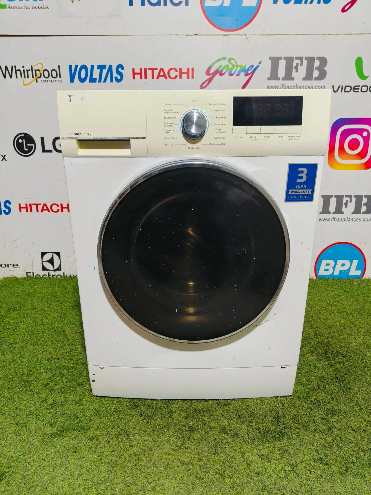 Mark innowash 7.5 kg digital display fully automatic front load washing machine