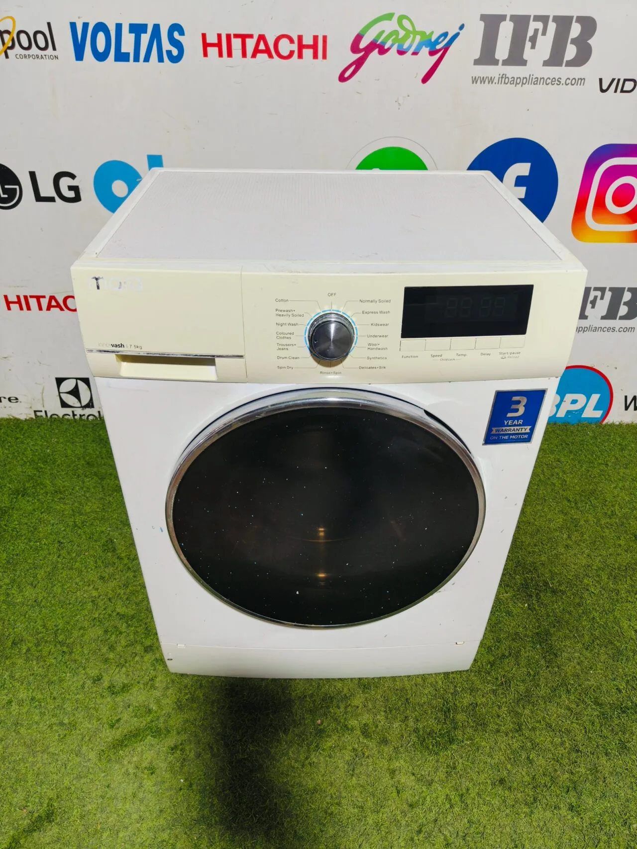 Mark innowash 7.5 kg digital display fully automatic front load washing machine - Image 2