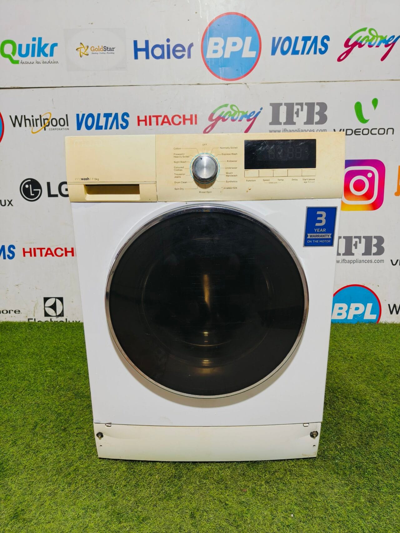 marq inno wash 7.5 kg digital display fully automatic front load washing machine
