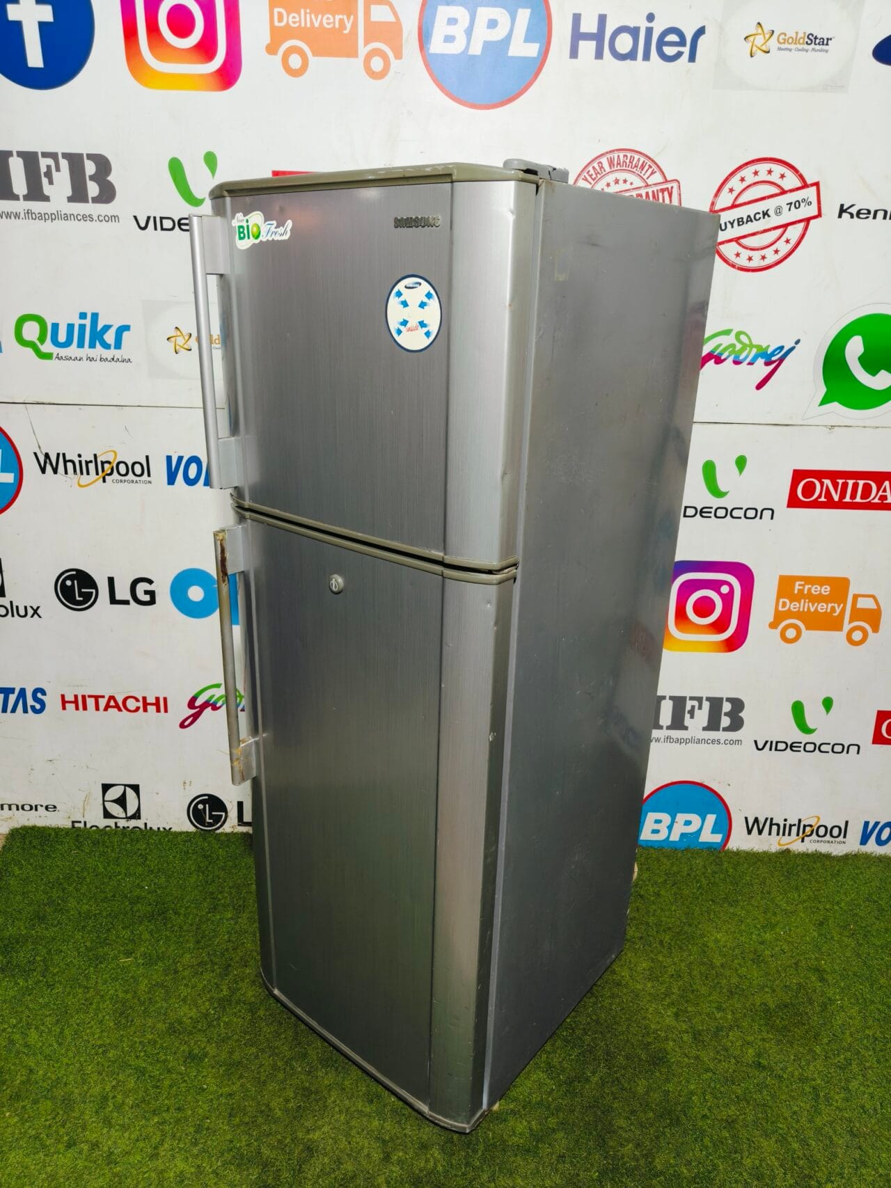Samsung bio fresh 4 star energy rating inbuilt stabiliser silver in colour 280 ltr double door refrigerator - Image 4