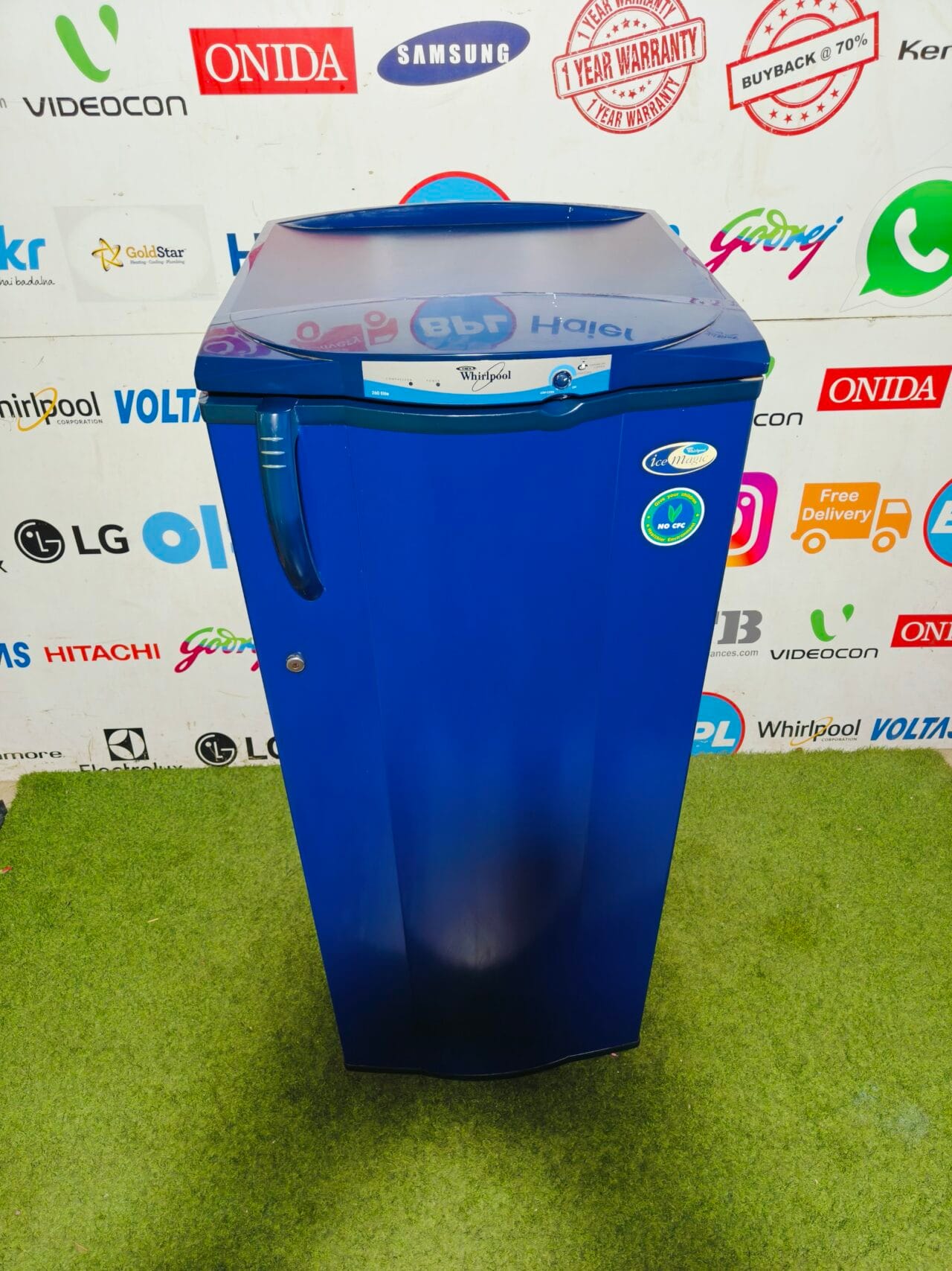 whirlpool ice magic 260 Elite blue in colour 220 ltr junbo single door refrigerator - Image 2