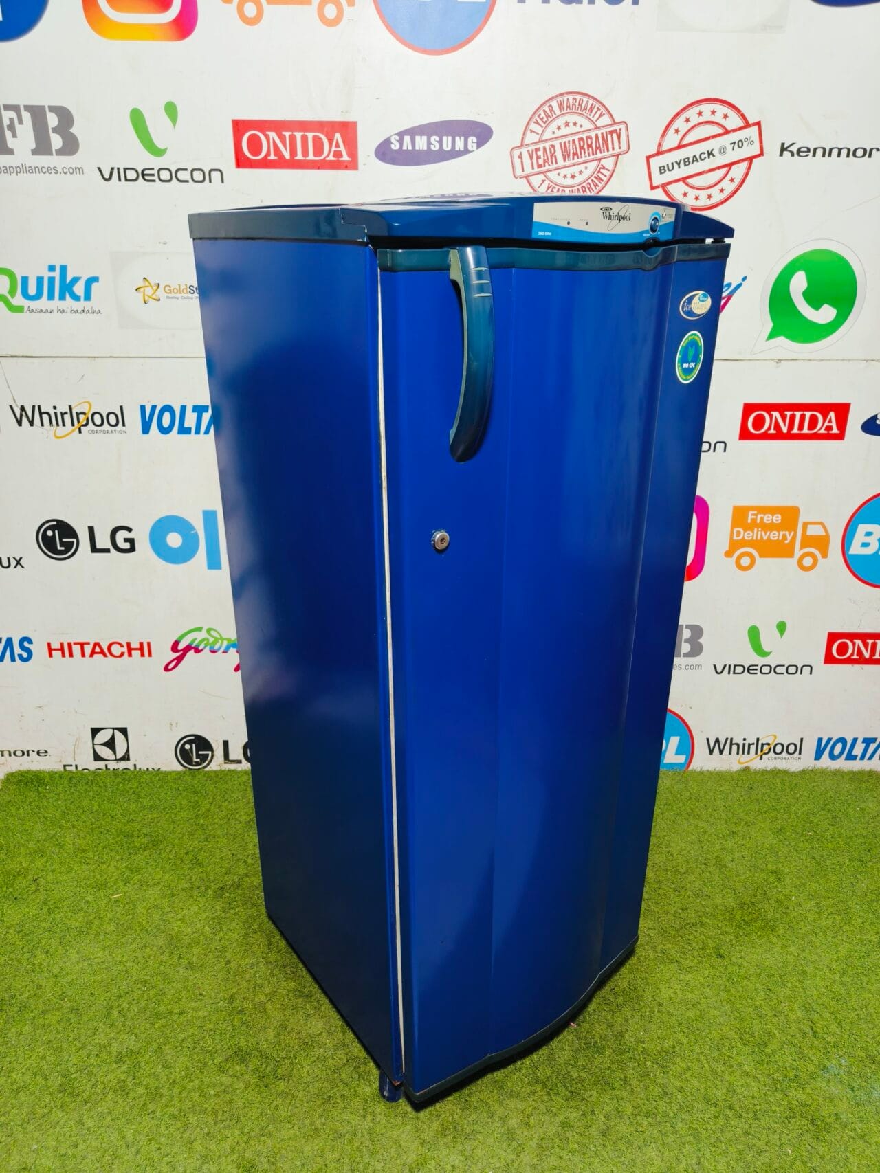 whirlpool ice magic 260 Elite blue in colour 220 ltr junbo single door refrigerator - Image 4