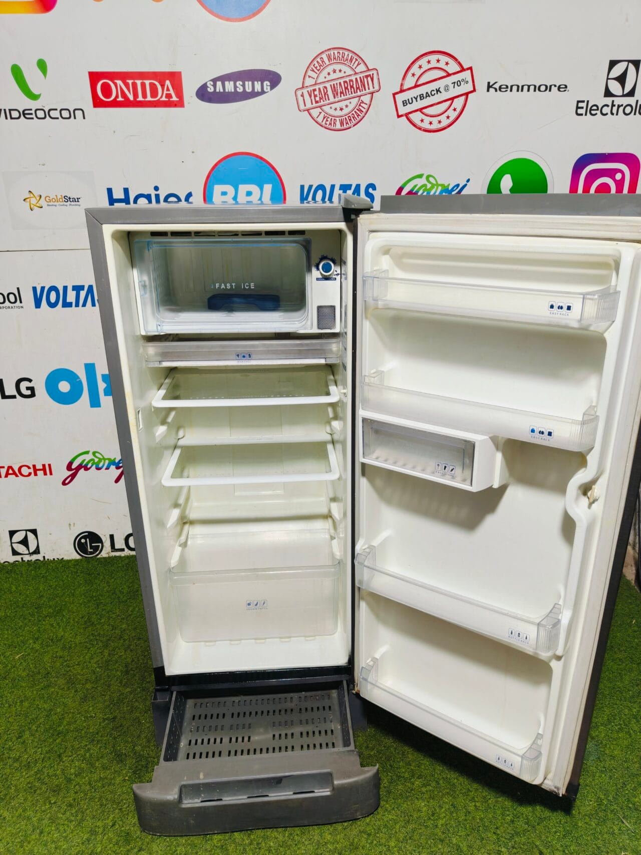 whirlpool power cool 5 star energy rating inbuilt stabilizer with base stand and onion tray 190 ltr single door refrigerator - Image 3