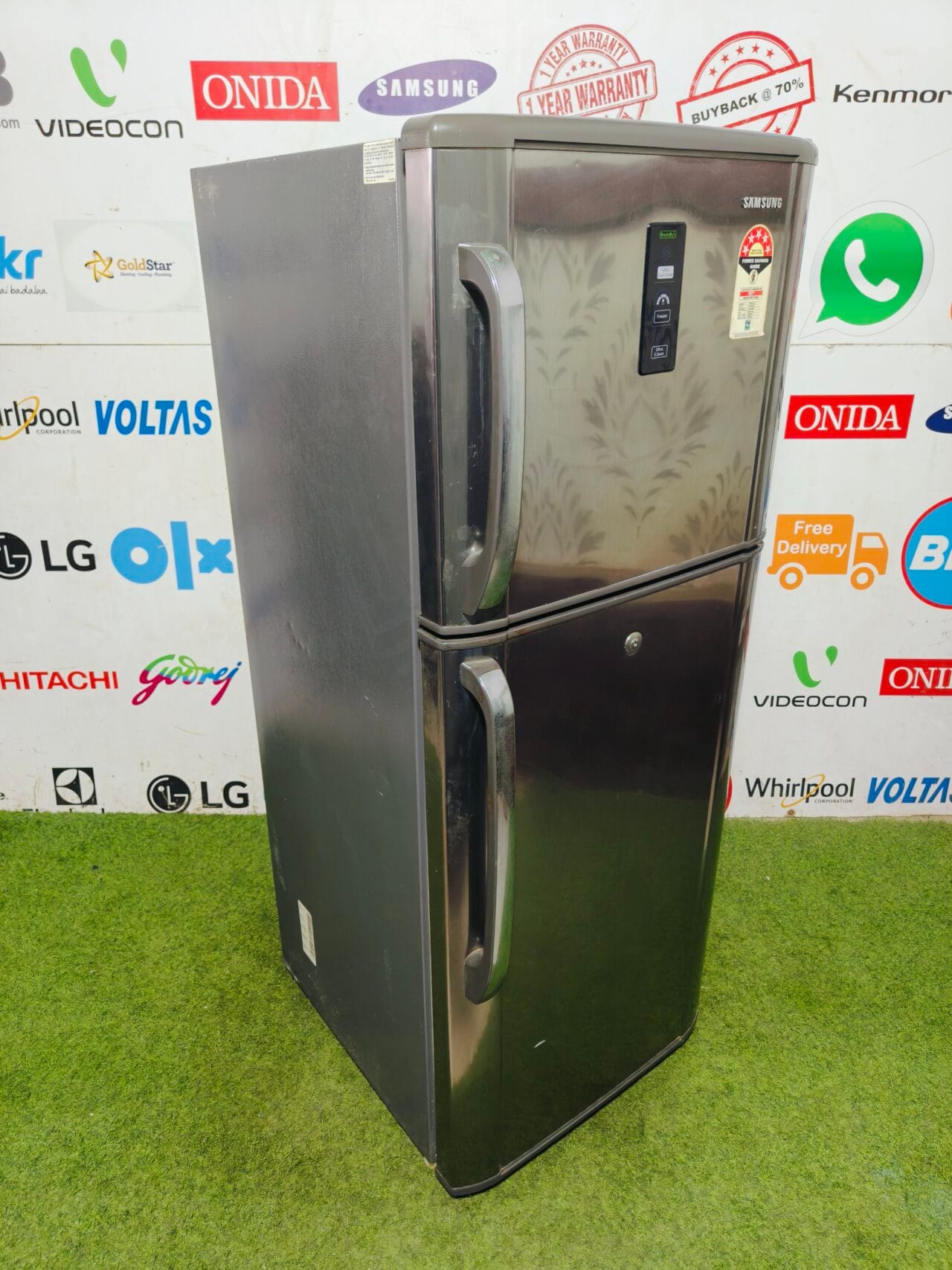 Samsung fresh tech five star energy rating inbuilt stabiliser steel finish 240 ltr double door refrigerator - Image 4