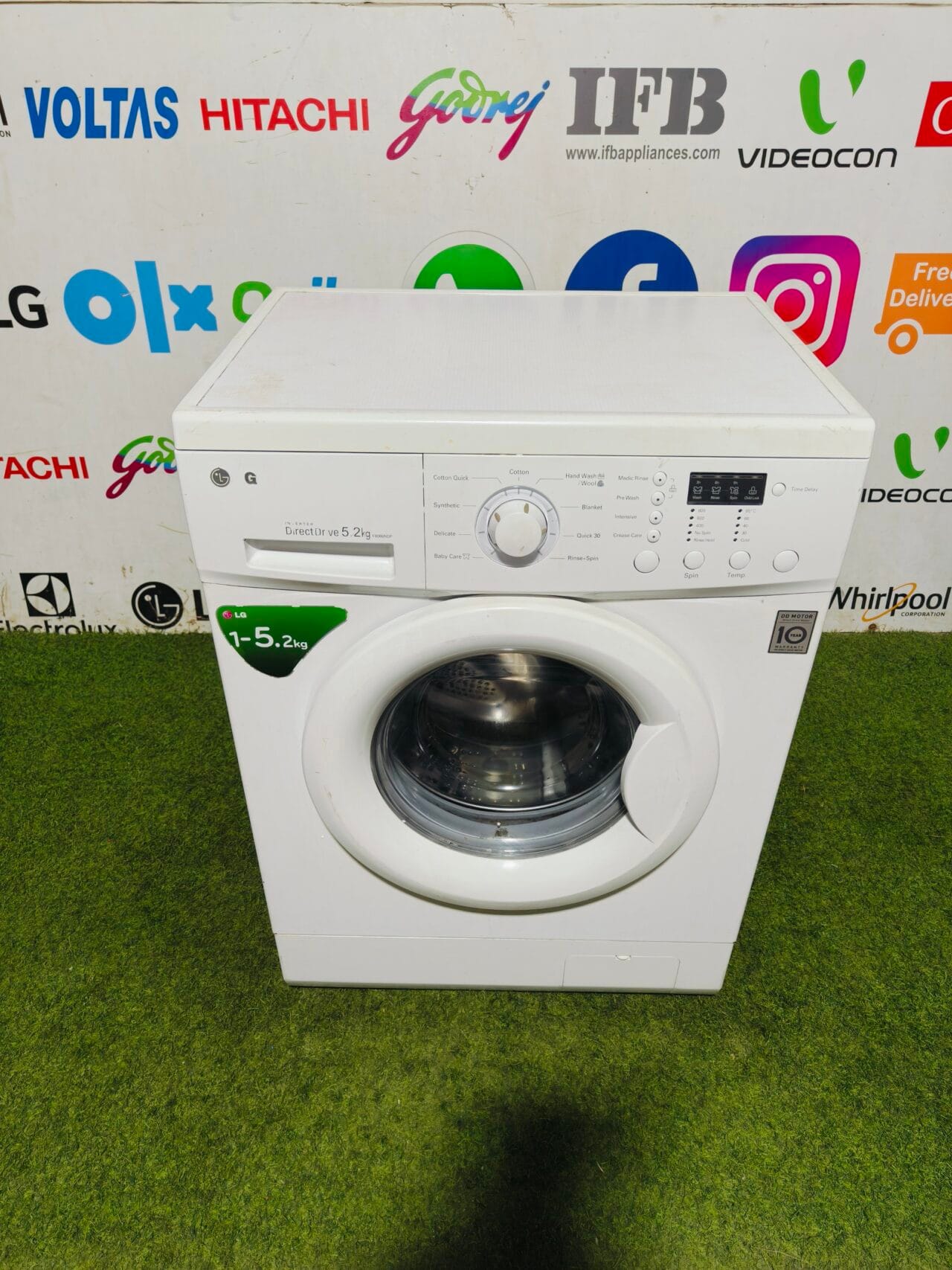 LG Direct drive digital inverter 5.2 kg gently used like new condition fully automatic front load washing machine - Image 2