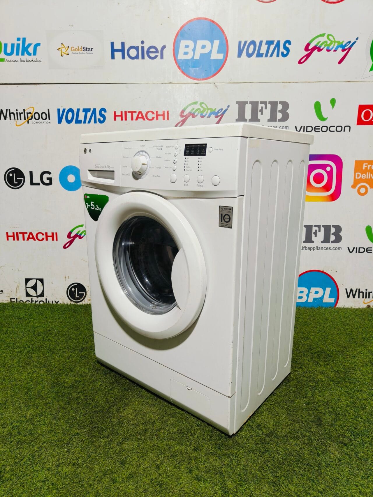 LG Direct drive digital inverter 5.2 kg gently used like new condition fully automatic front load washing machine - Image 4