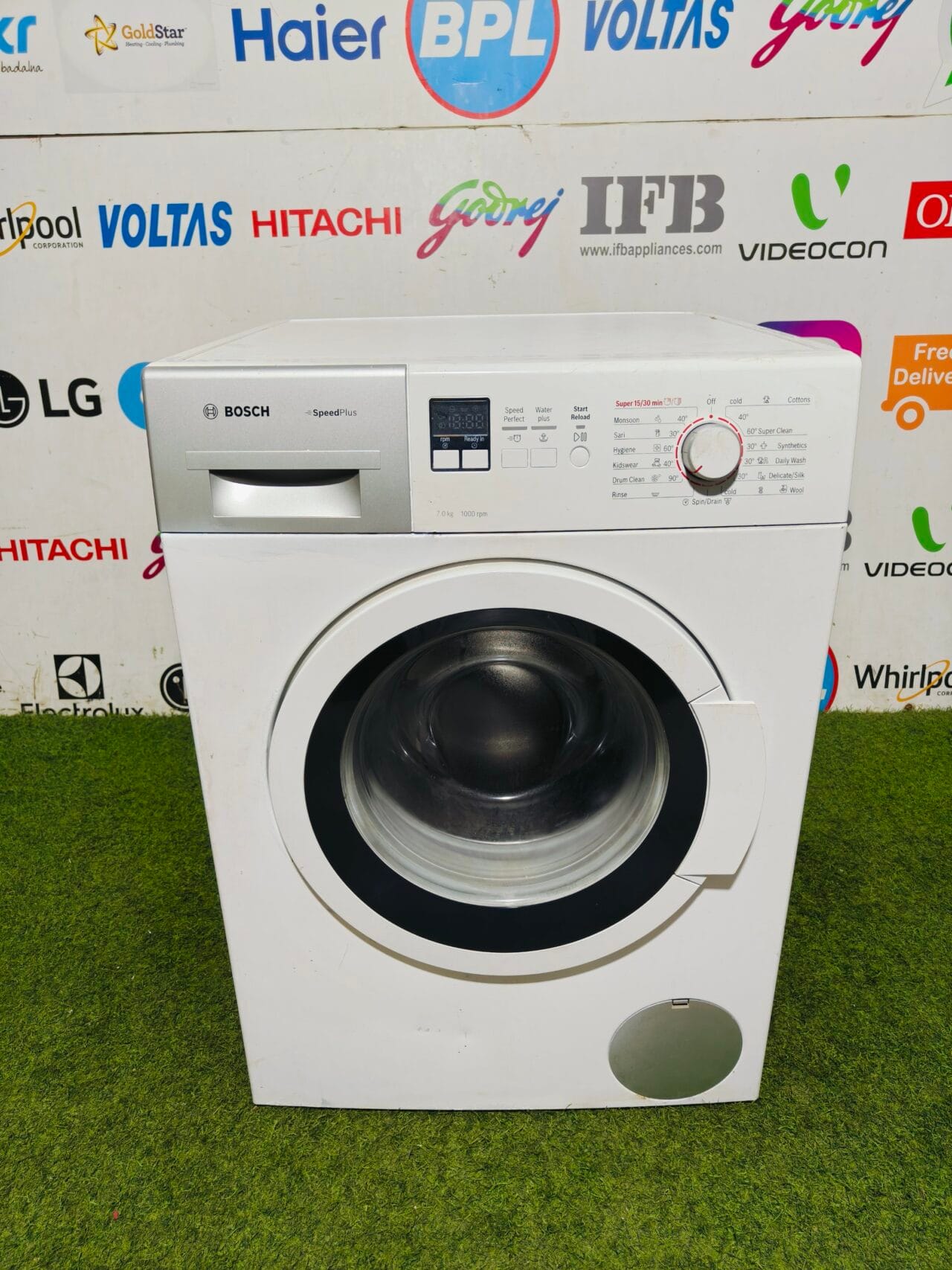 Bosch speed plus double colour 7 kg fully automatic used front load washing machines