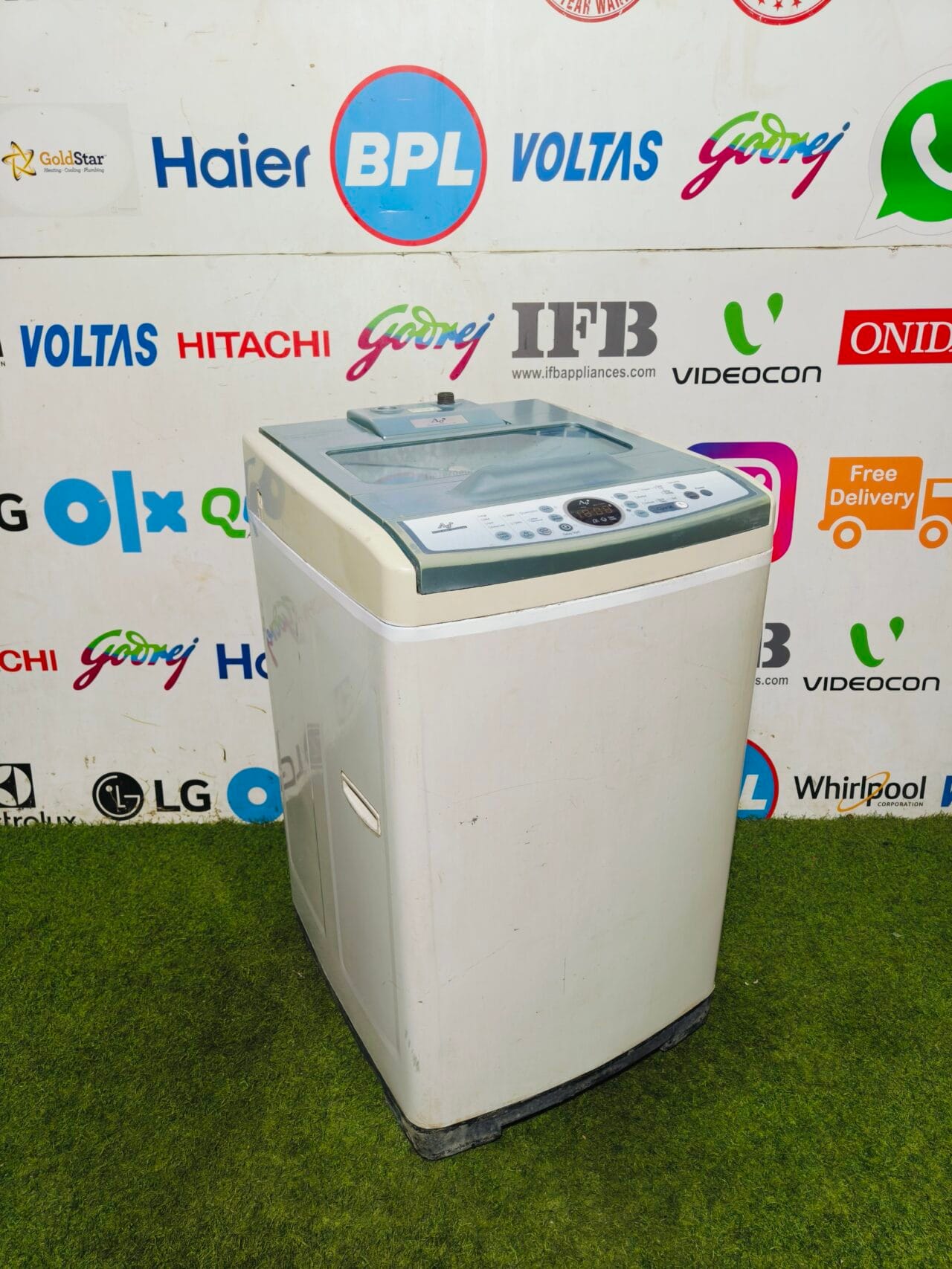 Samsung AG plus silver nano technology 6.5 kg blue and white in colour fully automatic used top load washing machine - Image 5